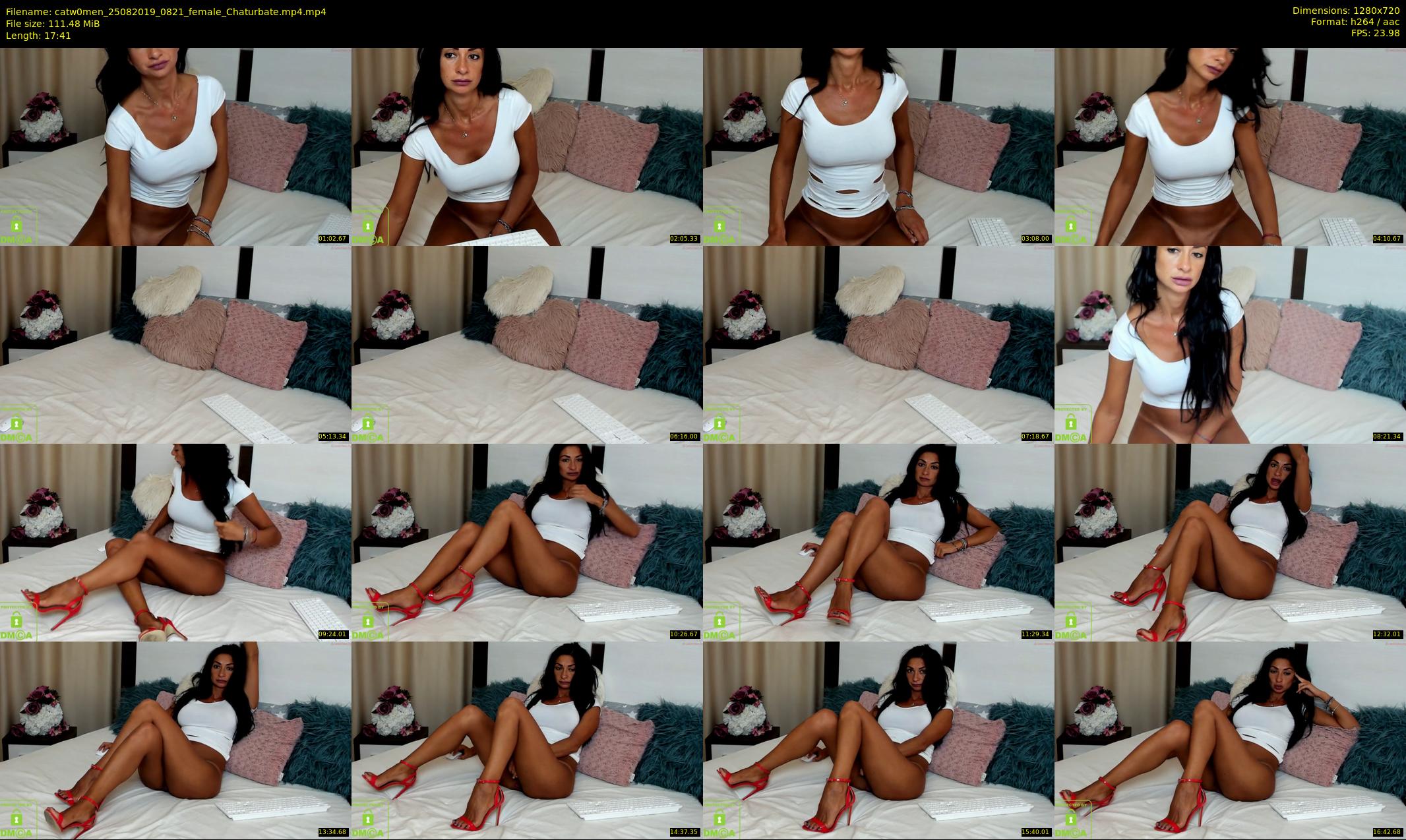 catw0men — 18 minute Chaturbate female cam show recording, 720p, Aug 25, 2019