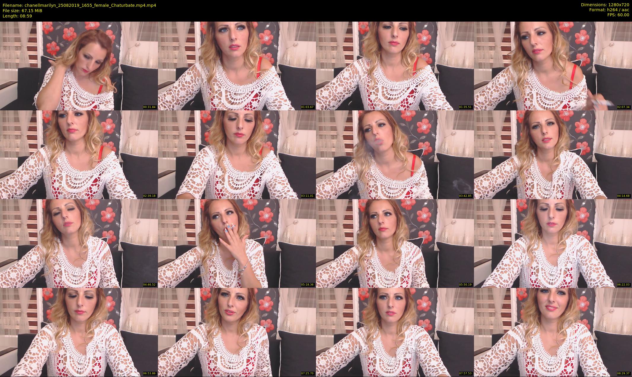 chanellmarilyn — 9 minute Chaturbate female cam show recording, 720p, Aug 25, 2019