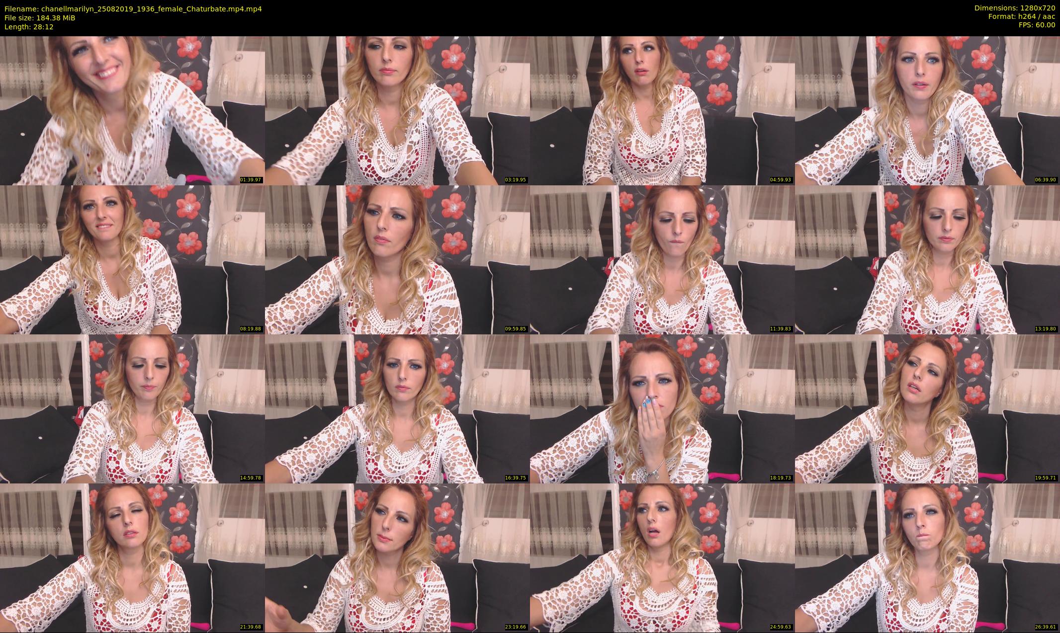 chanellmarilyn — 29 minute Chaturbate female cam show recording, 720p, Aug 25, 2019