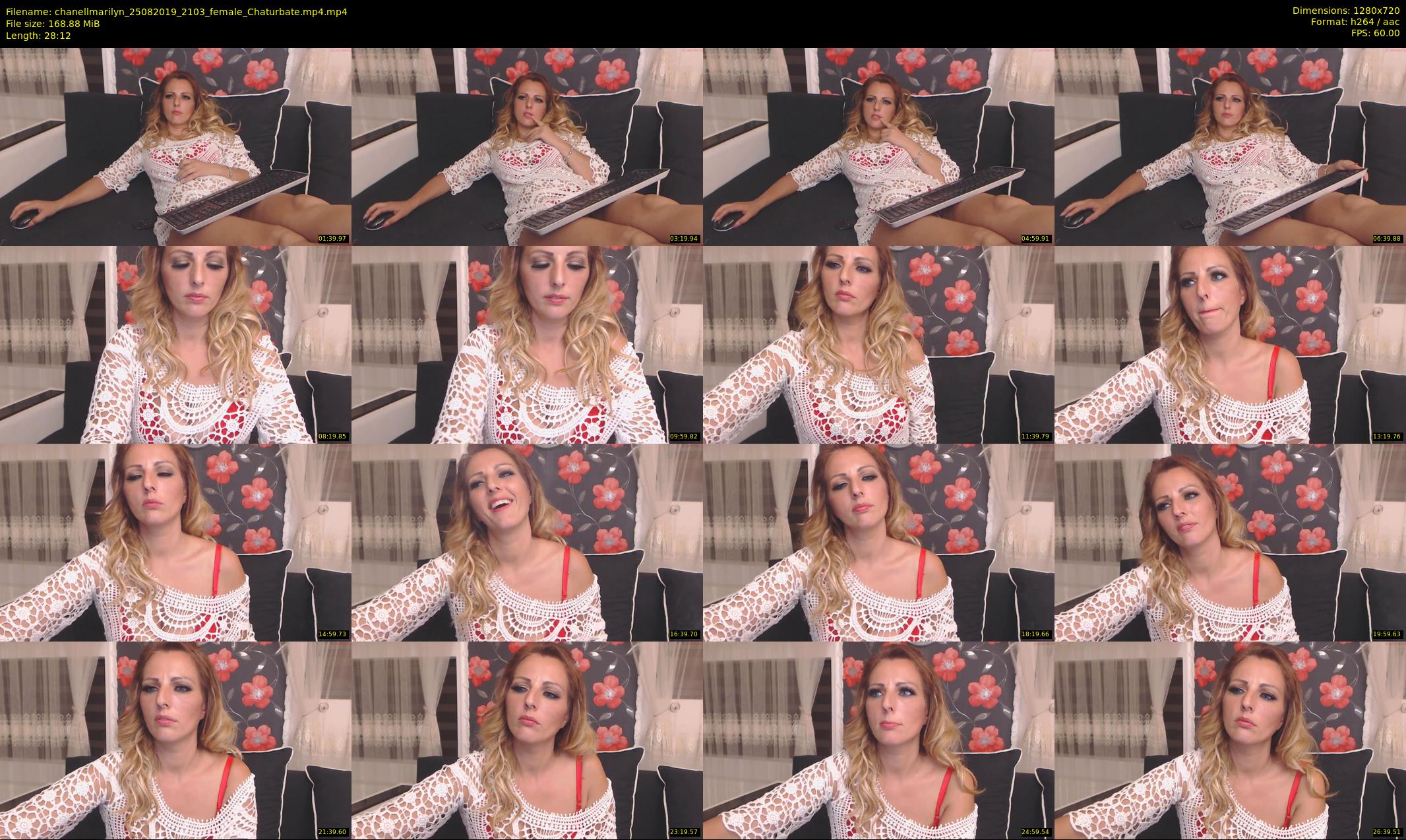 chanellmarilyn — 29 minute Chaturbate female cam show recording, 720p, Aug 25, 2019
