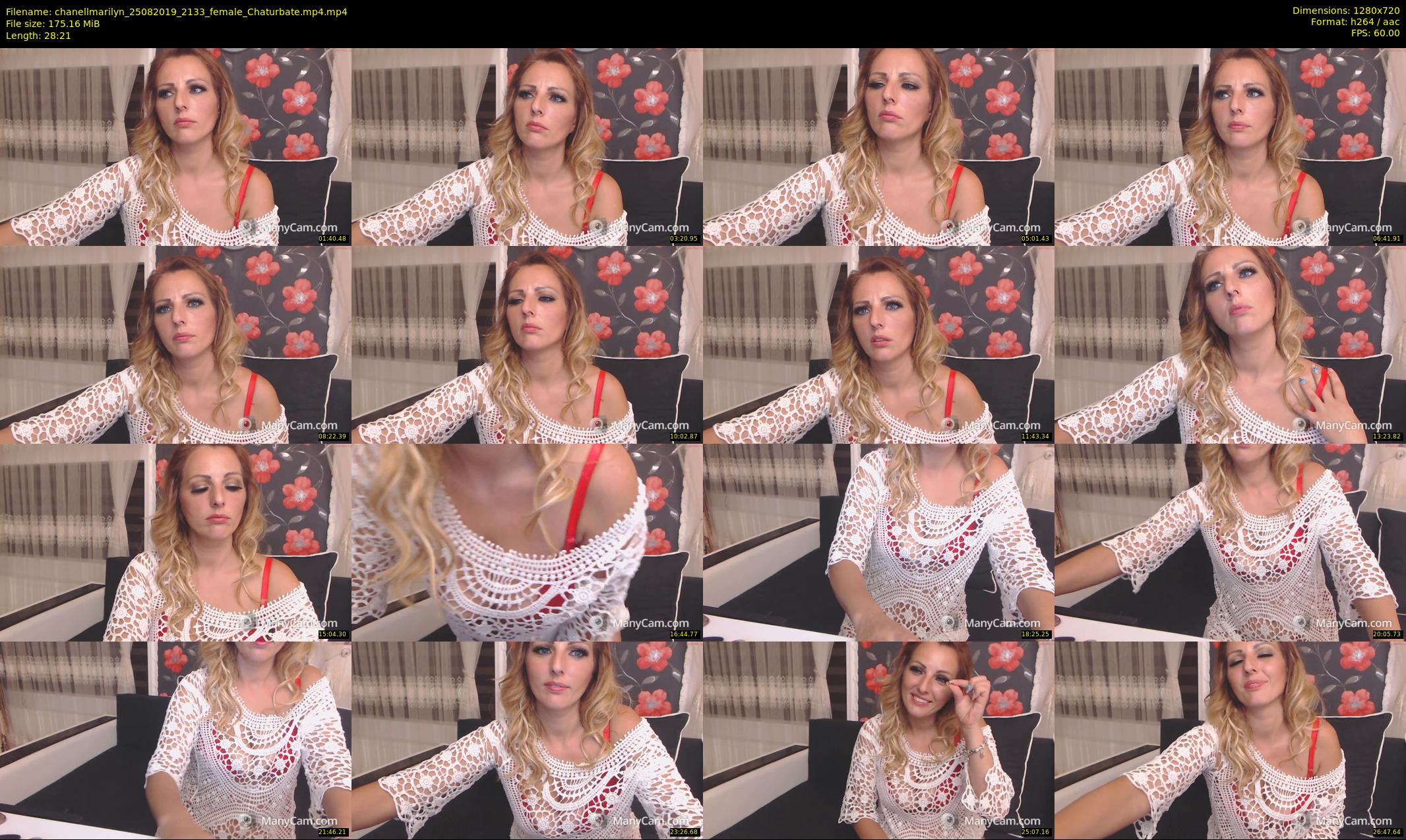 chanellmarilyn — 29 minute Chaturbate female cam show recording, 720p, Aug 25, 2019