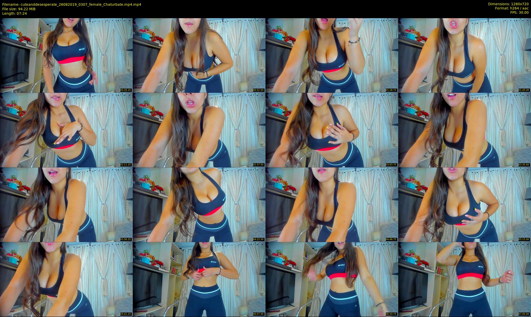cuteanddesesperate — 8 minute Chaturbate female cam show recording, 720p, Aug 26, 2019