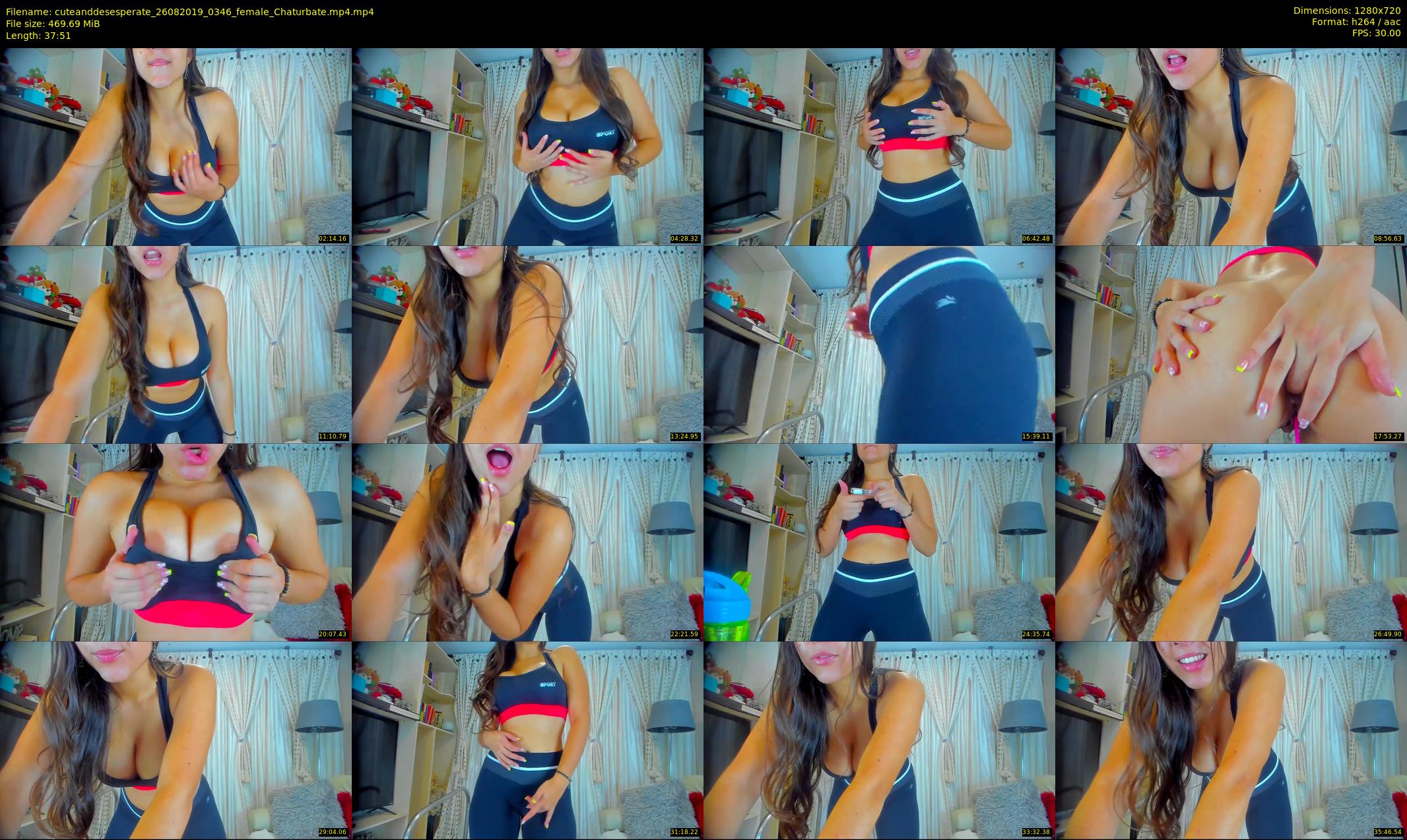 cuteanddesesperate — 38 minute Chaturbate female cam show recording, 720p, Aug 26, 2019