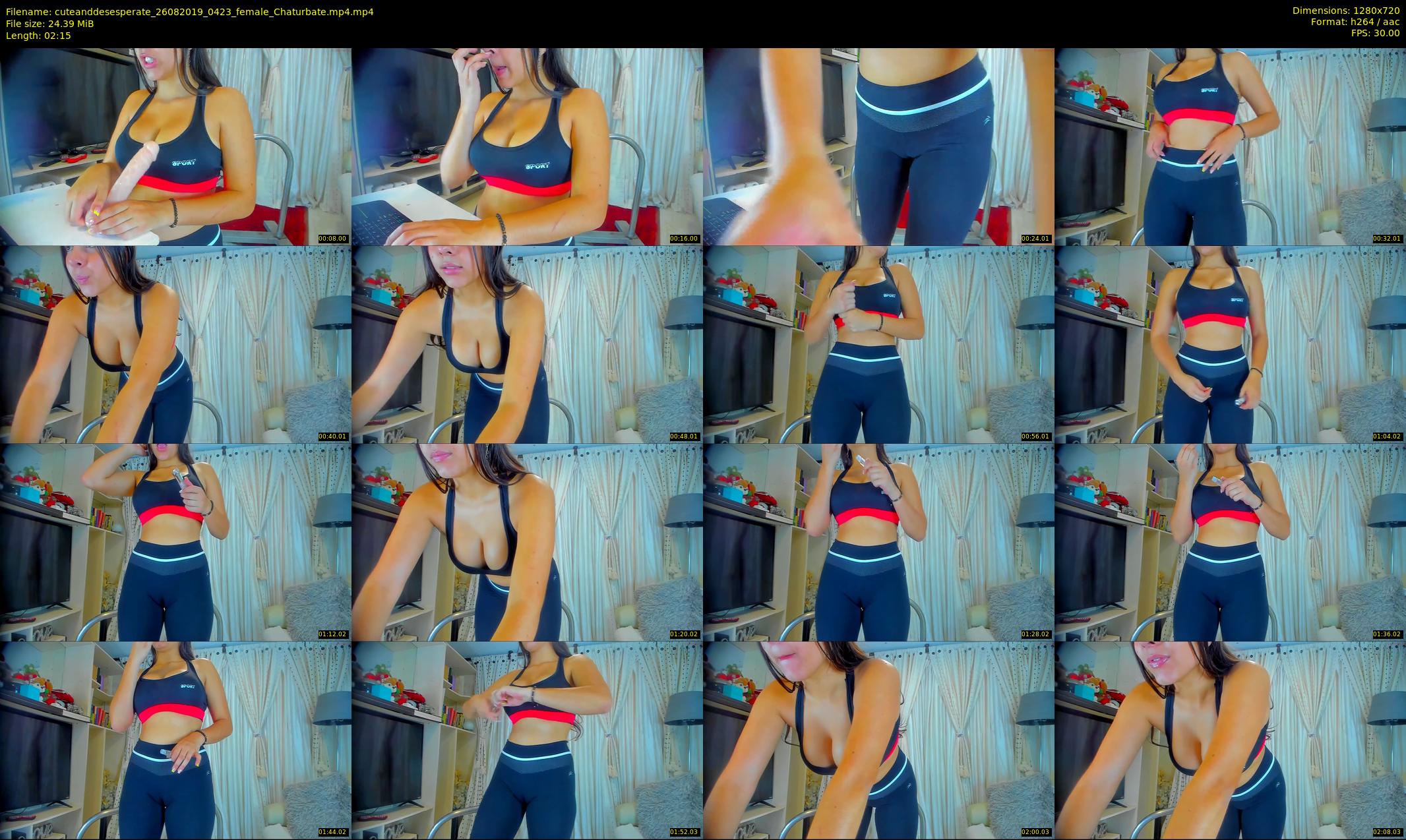 cuteanddesesperate — 3 minute Chaturbate female cam show recording, 720p, Aug 26, 2019