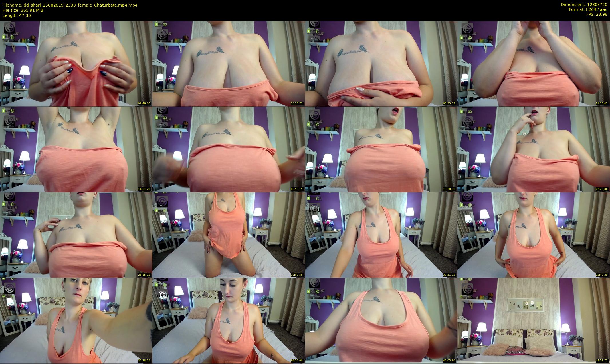 dd_shari — 48 minute Chaturbate female cam show recording, 720p, Aug 25, 2019