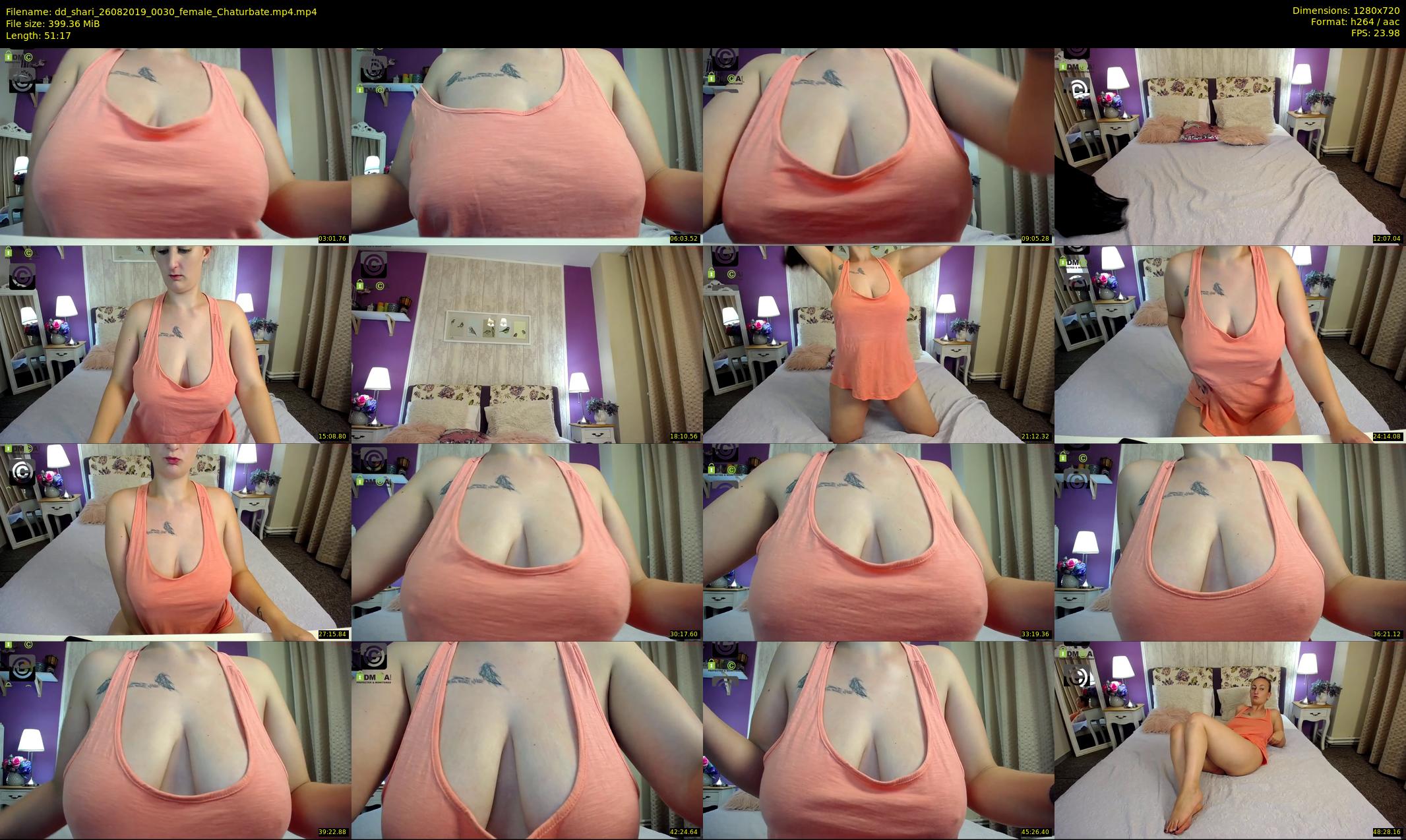 dd_shari — 52 minute Chaturbate female cam show recording, 720p, Aug 26, 2019