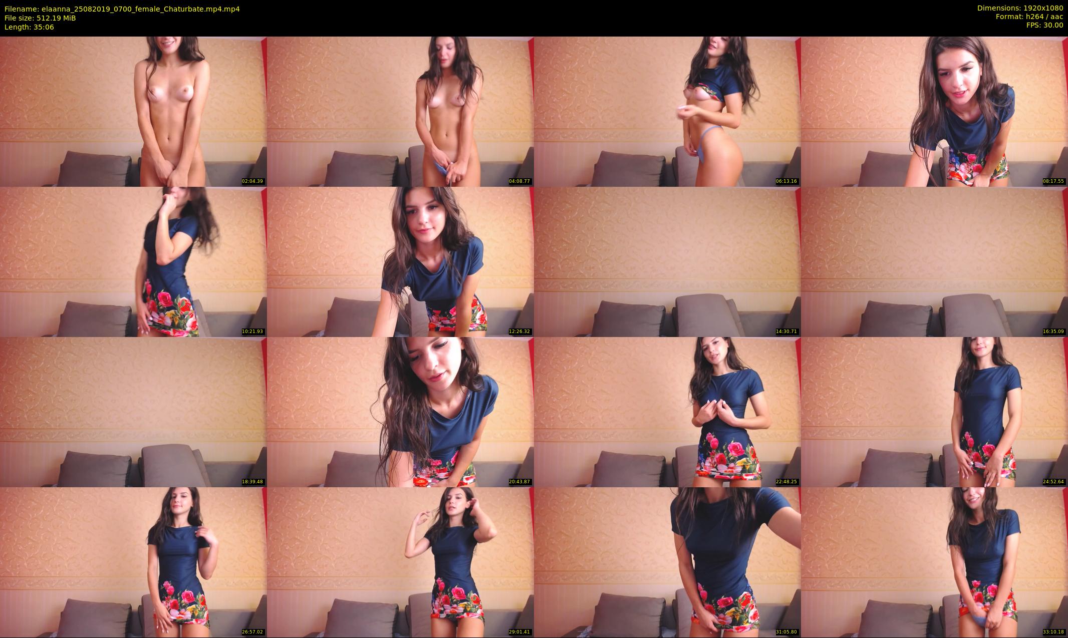 elaanna — 36 minute Chaturbate female cam show recording, 1080p, Aug 25, 2019