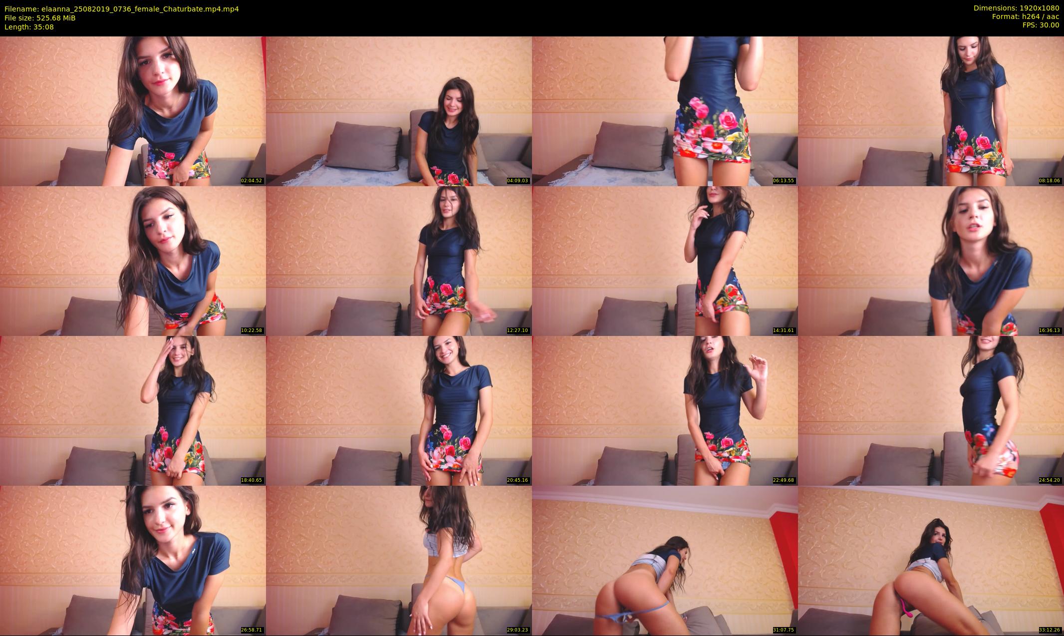 elaanna — 36 minute Chaturbate female cam show recording, 1080p, Aug 25, 2019
