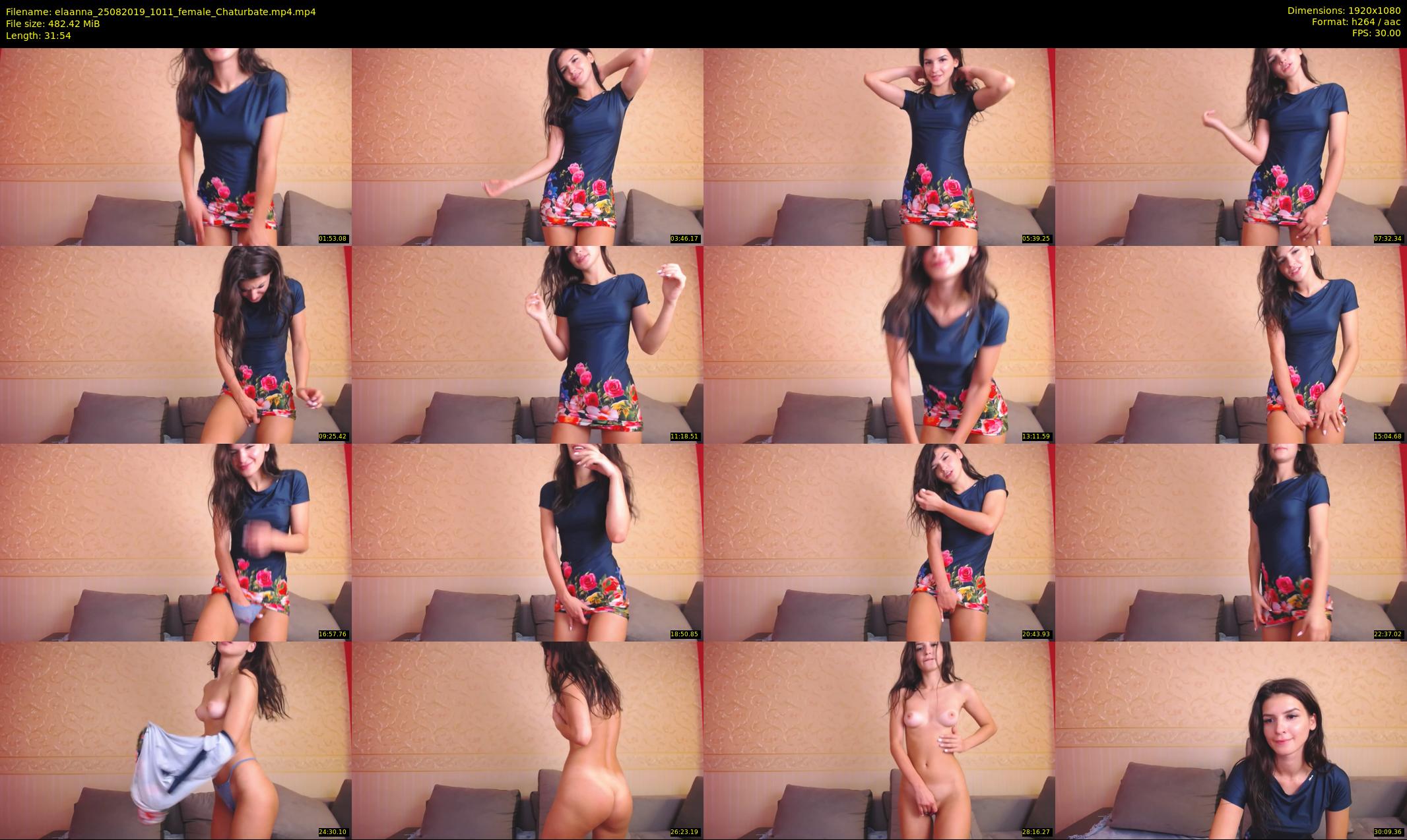 elaanna — 32 minute Chaturbate female cam show recording, 1080p, Aug 25, 2019