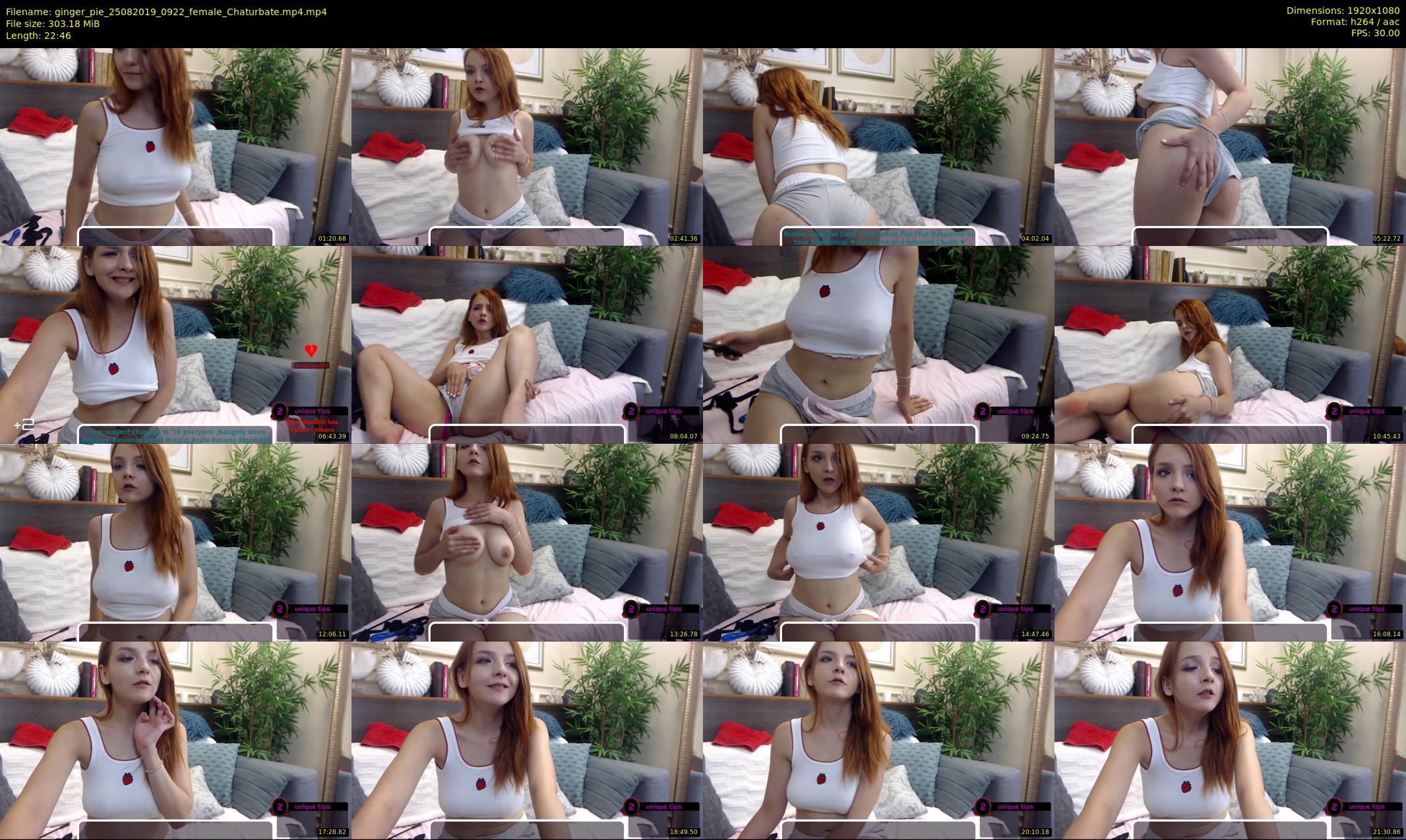 ginger_pie — 23 minute Chaturbate female cam show recording, 1080p, Aug 25, 2019