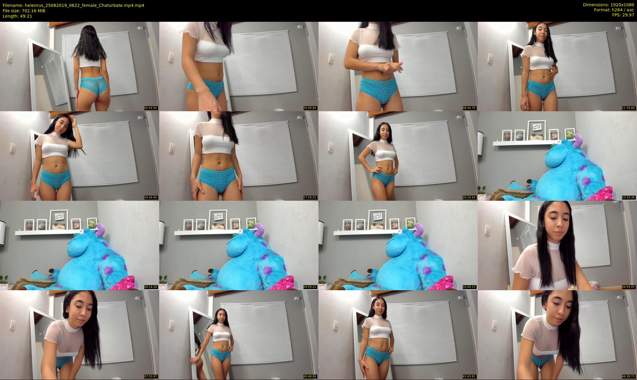 helenrus — 50 minute Chaturbate female cam show recording, 1080p, Aug 25, 2019