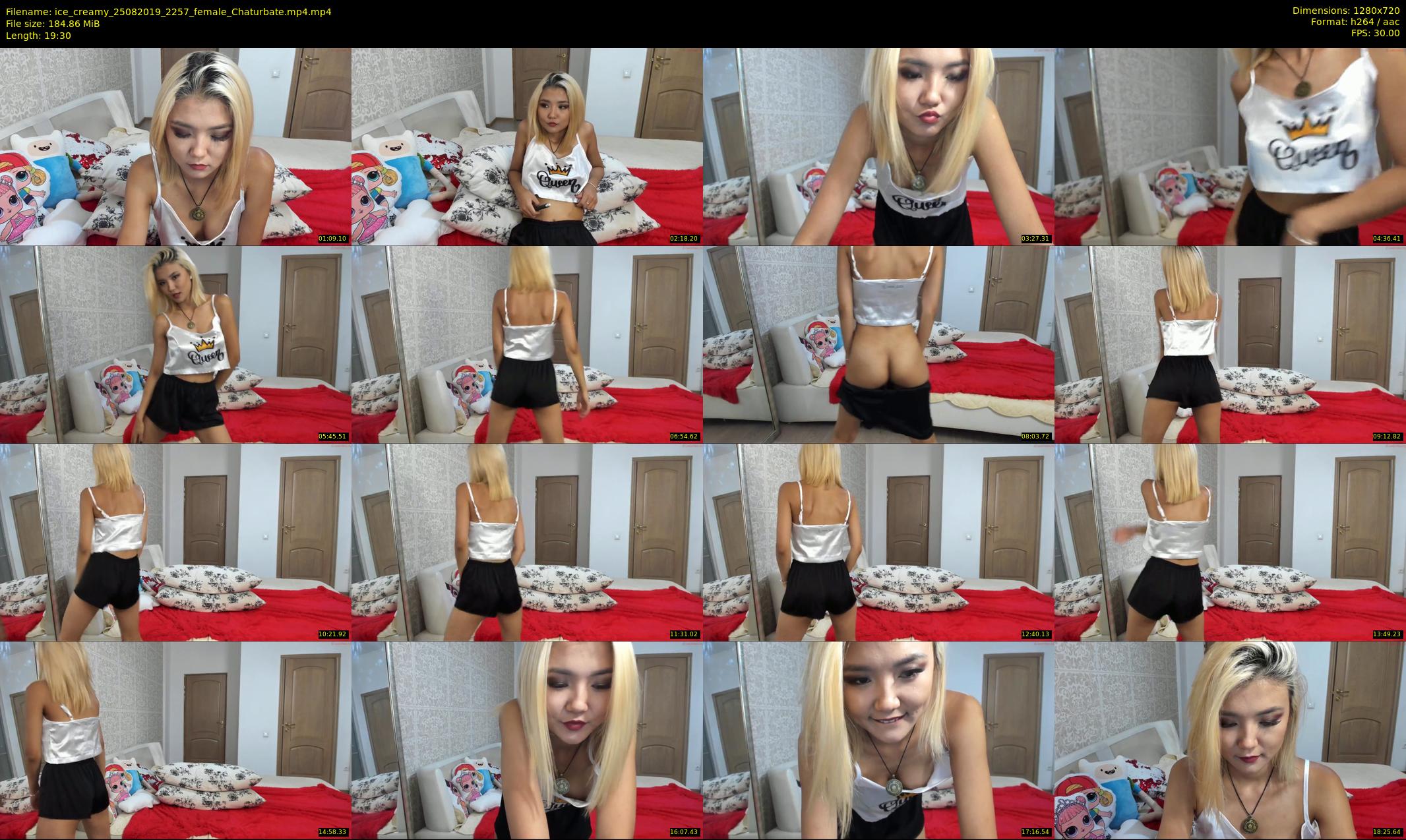 ice_creamy — 20 minute Chaturbate female cam show recording, 720p, Aug 25, 2019