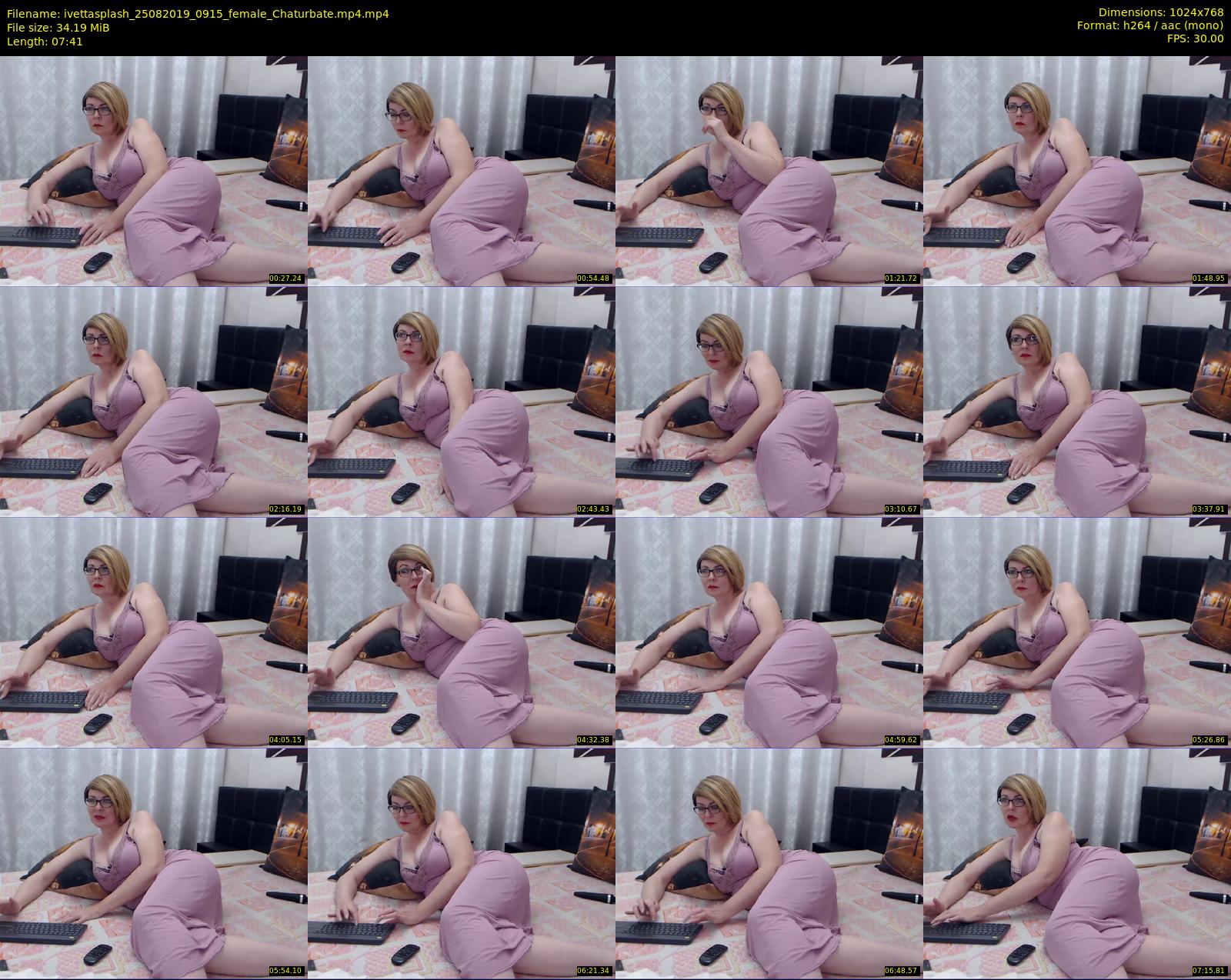 ivettasplash — 8 minute Chaturbate female cam show recording, 720p, Aug 25, 2019