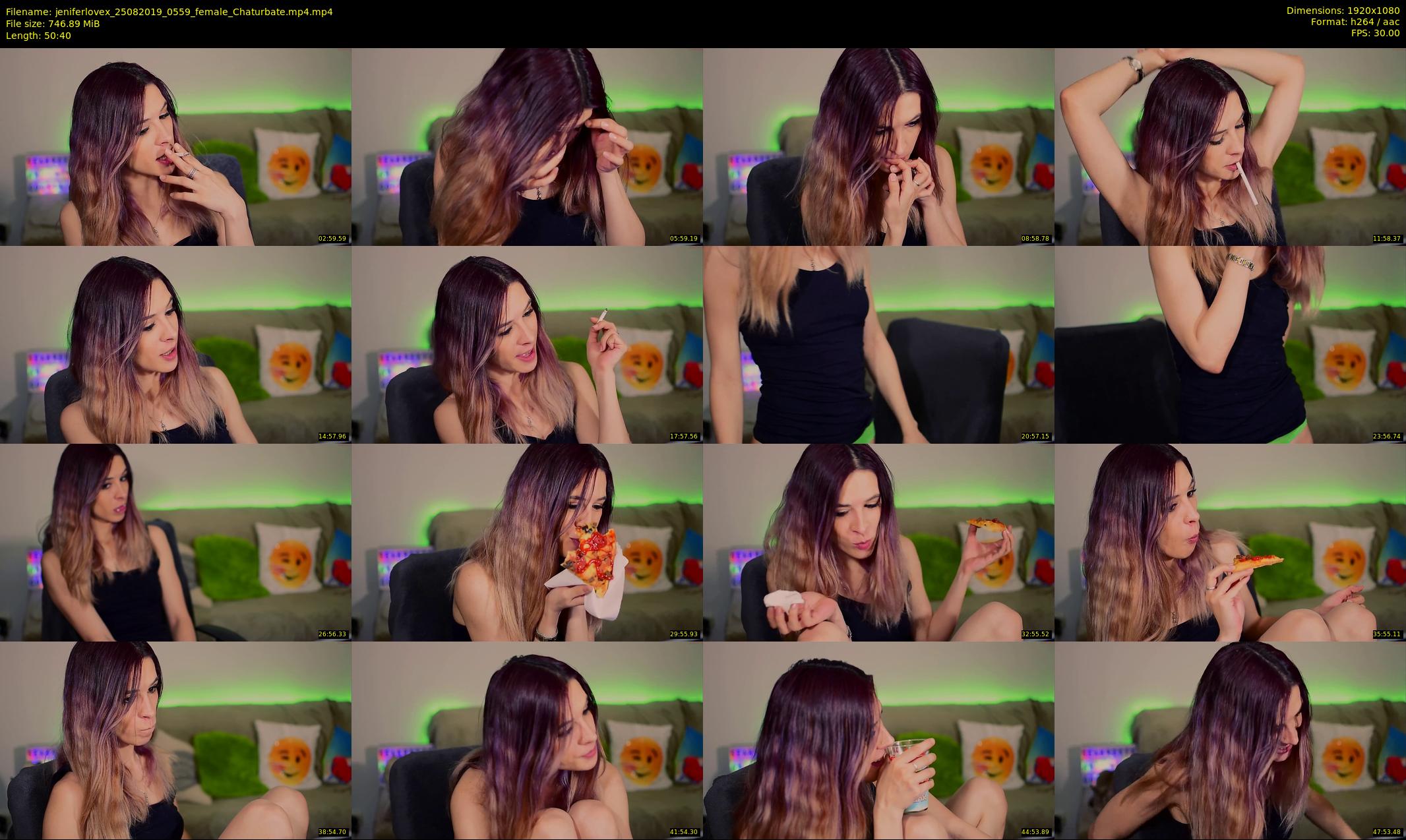 jeniferlovex — 51 minute Chaturbate female cam show recording, 1080p, Aug 25, 2019