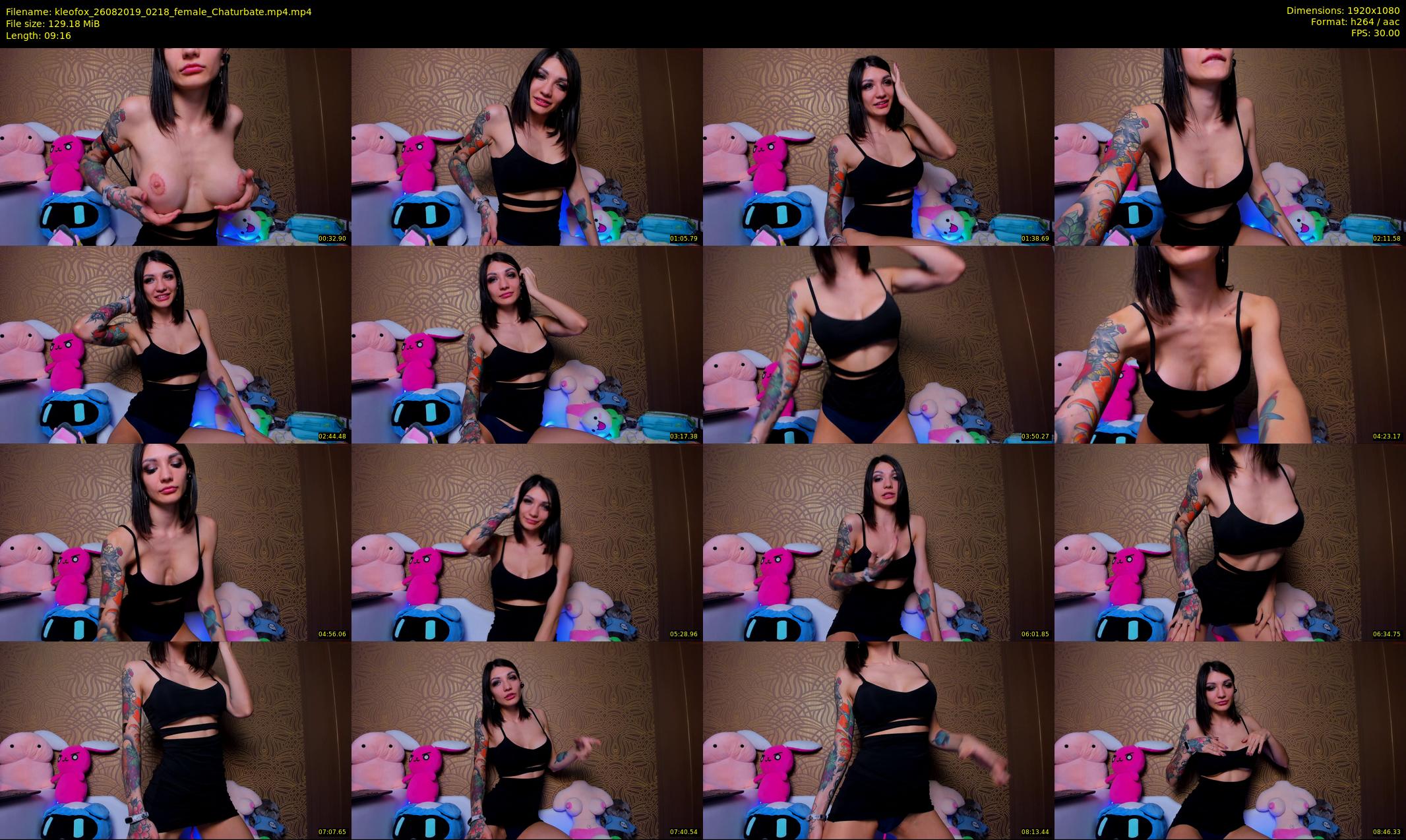 kleofox — 10 minute Chaturbate female cam show recording, 1080p, Aug 26, 2019