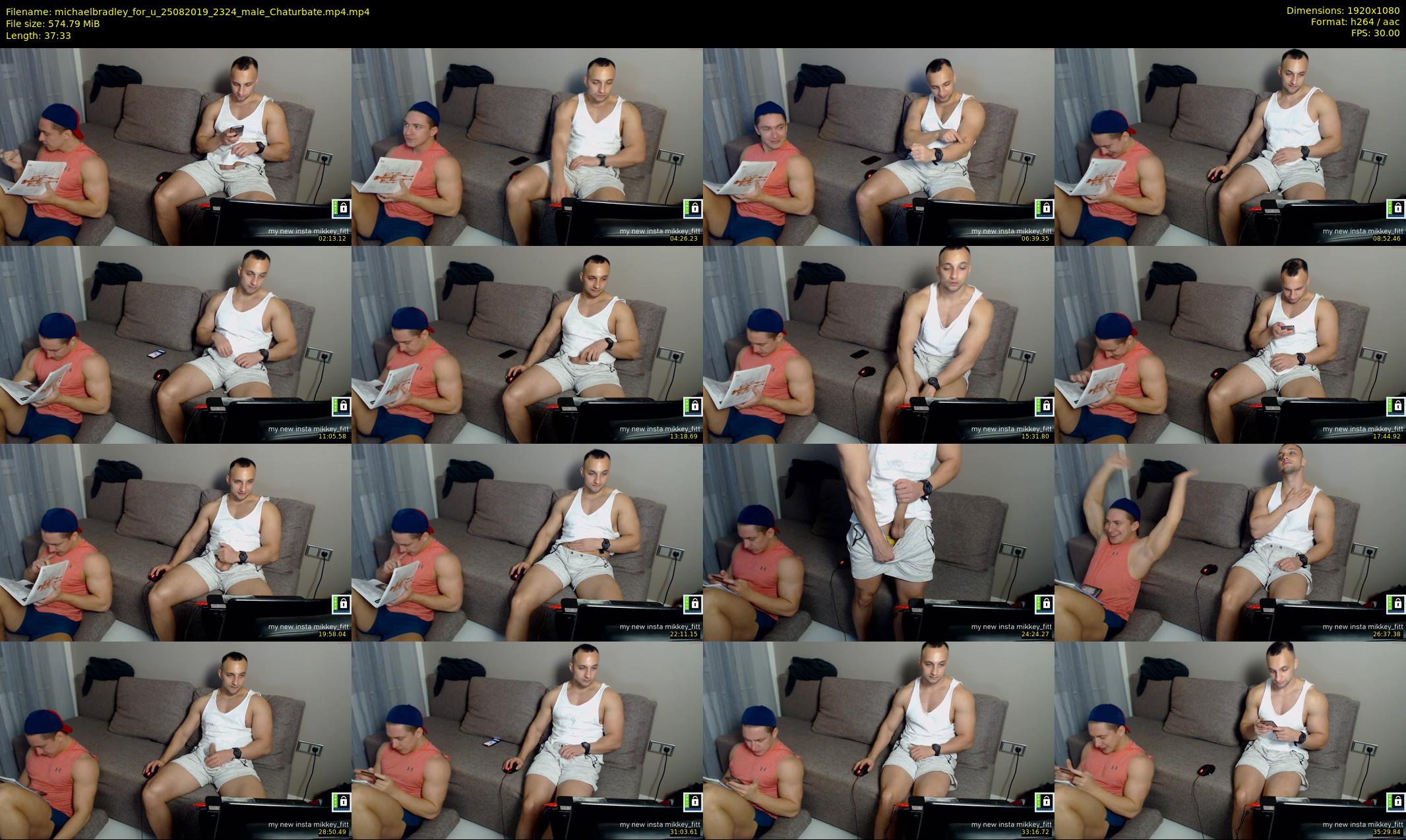 michaelbradley_for_u — 38 minute Chaturbate male cam show recording, 1080p, Aug 25, 2019