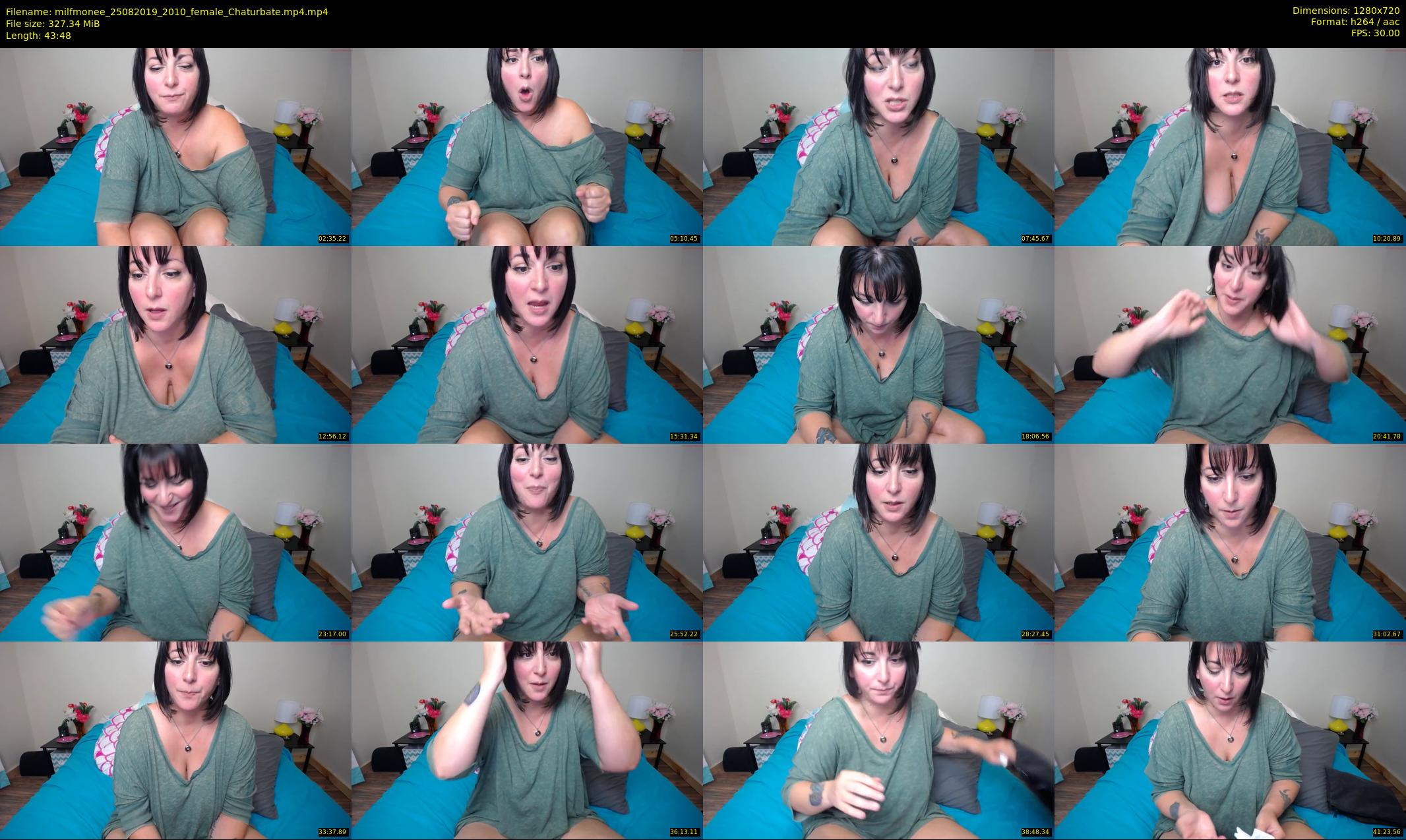 milfmonee — 44 minute Chaturbate female cam show recording, 720p, Aug 25, 2019