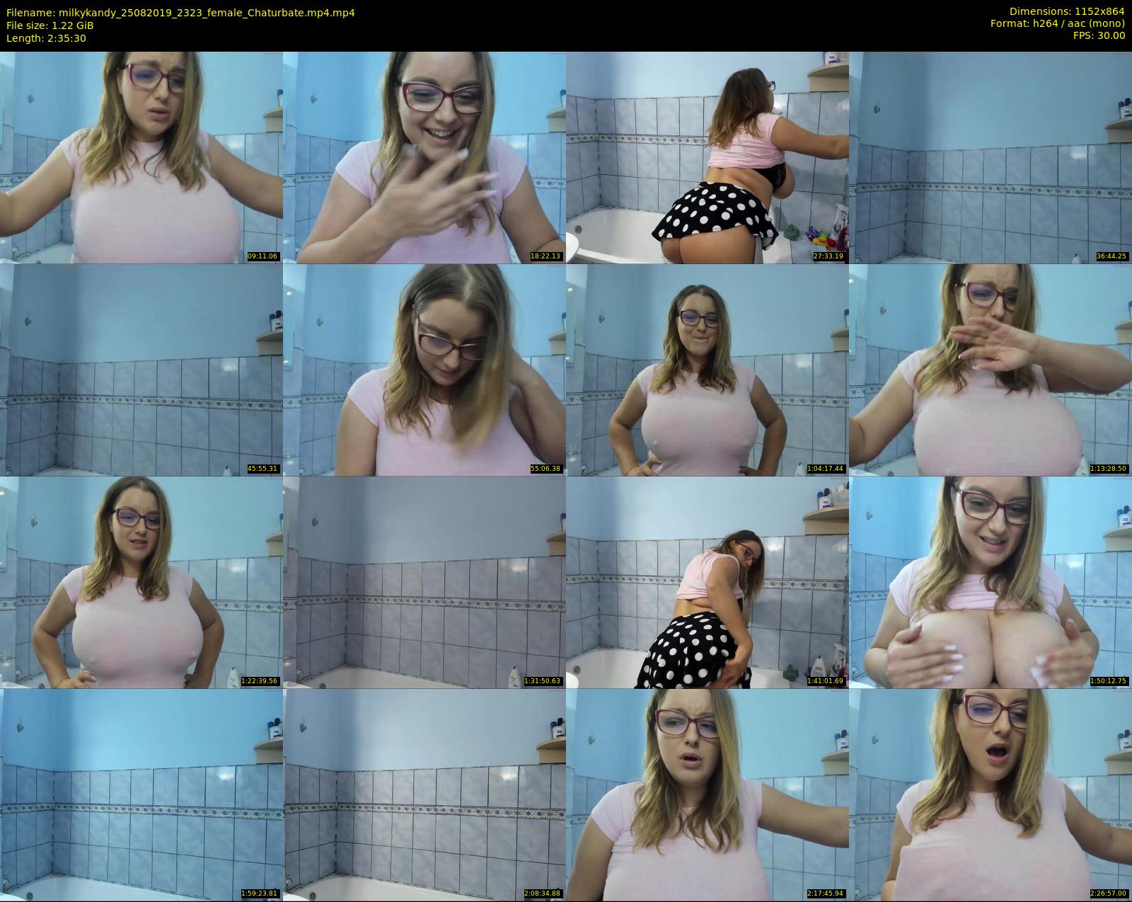 milkykandy — 156 minute Chaturbate female cam show recording, 720p, Aug 25, 2019