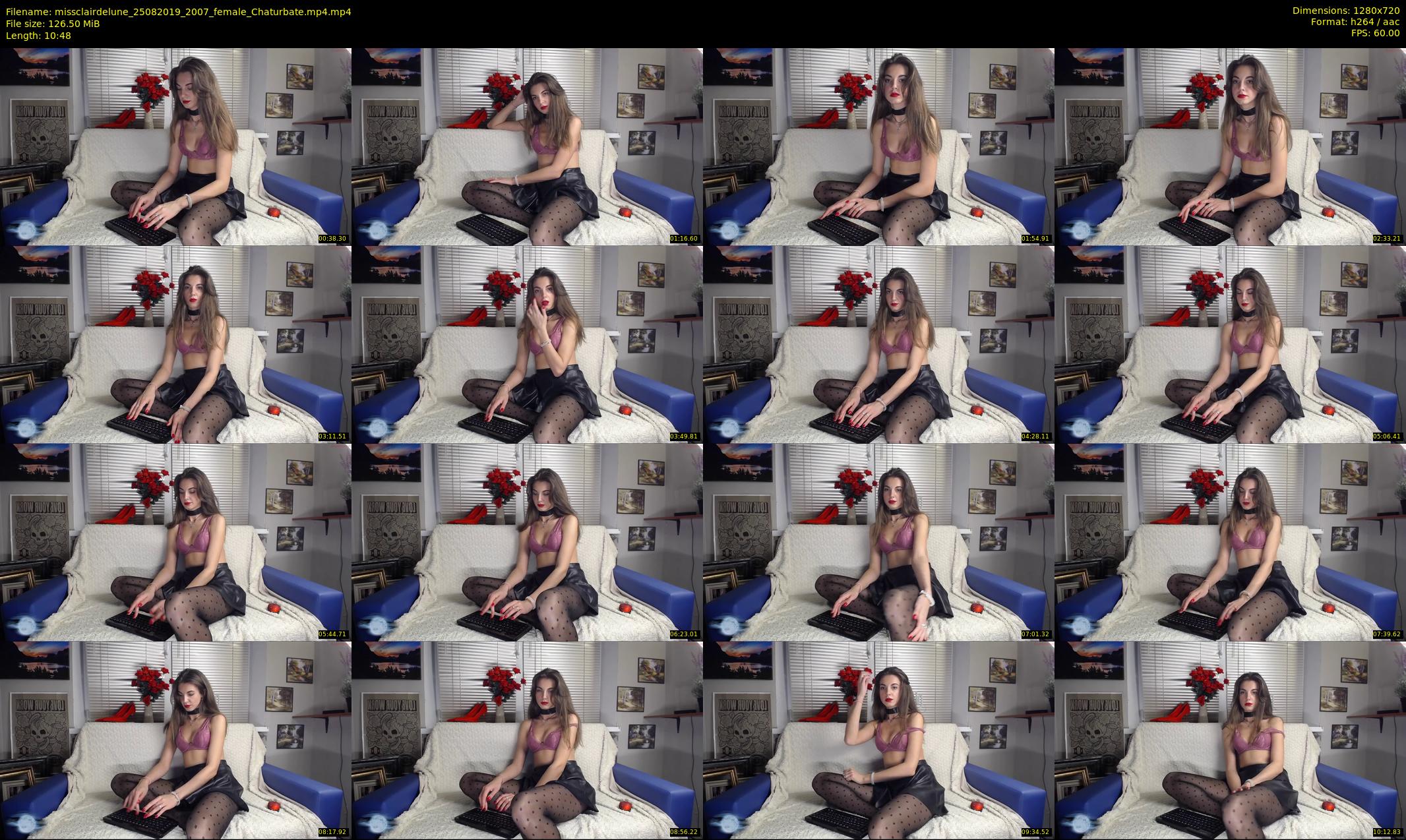 missclairdelune — 11 minute Chaturbate female cam show recording, 720p, Aug 25, 2019