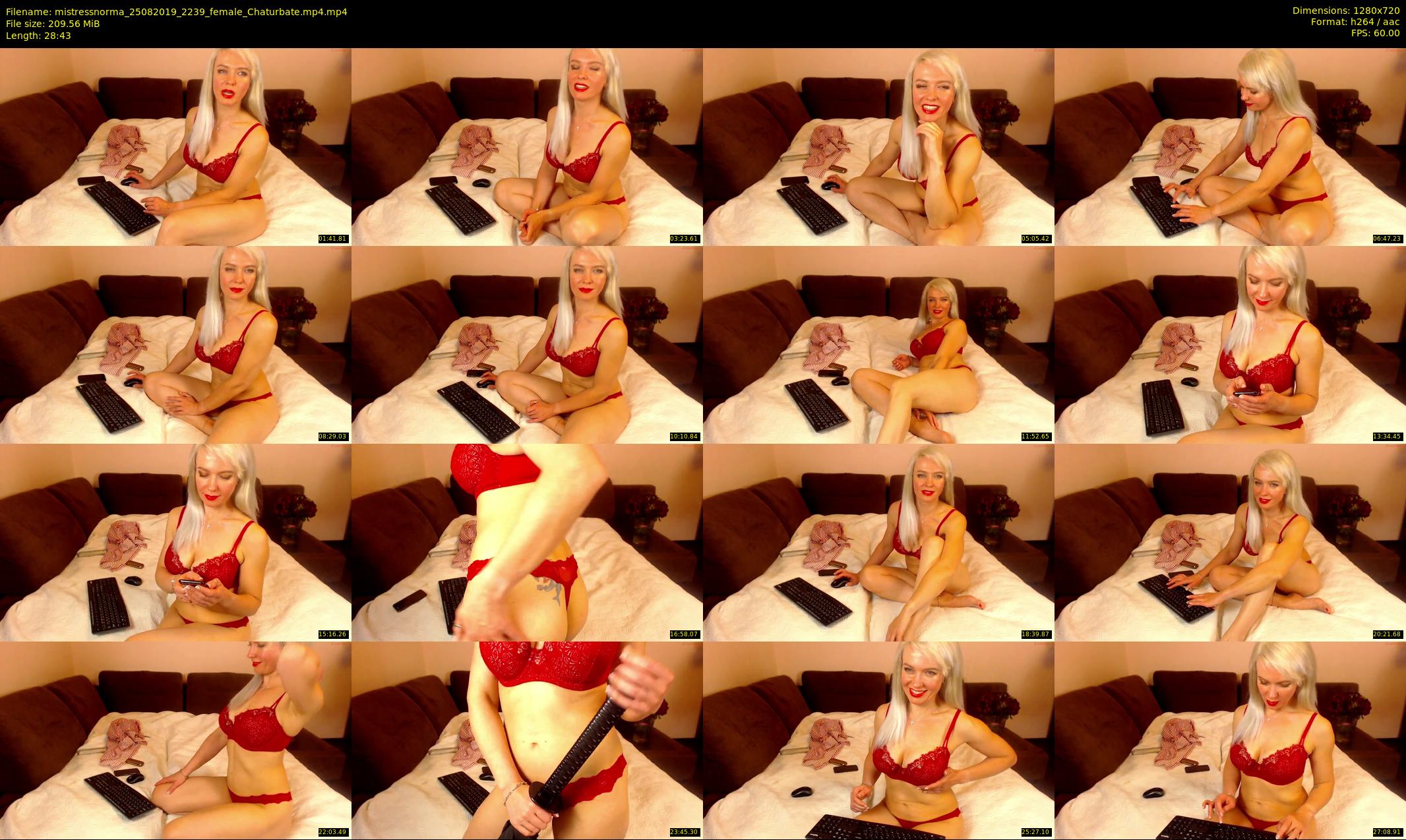 mistressnorma — 29 minute Chaturbate female cam show recording, 720p, Aug 25, 2019