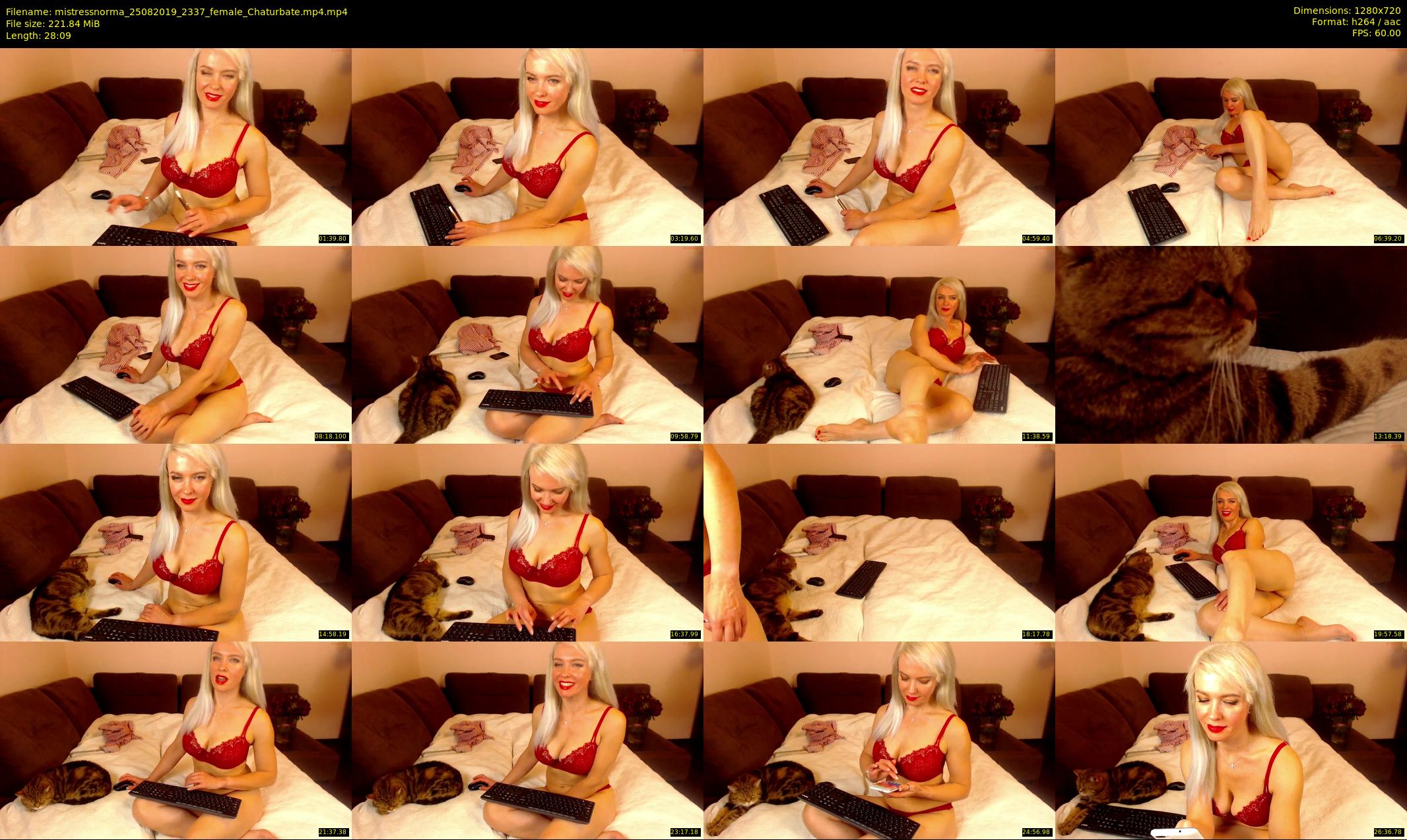 mistressnorma — 29 minute Chaturbate female cam show recording, 720p, Aug 25, 2019