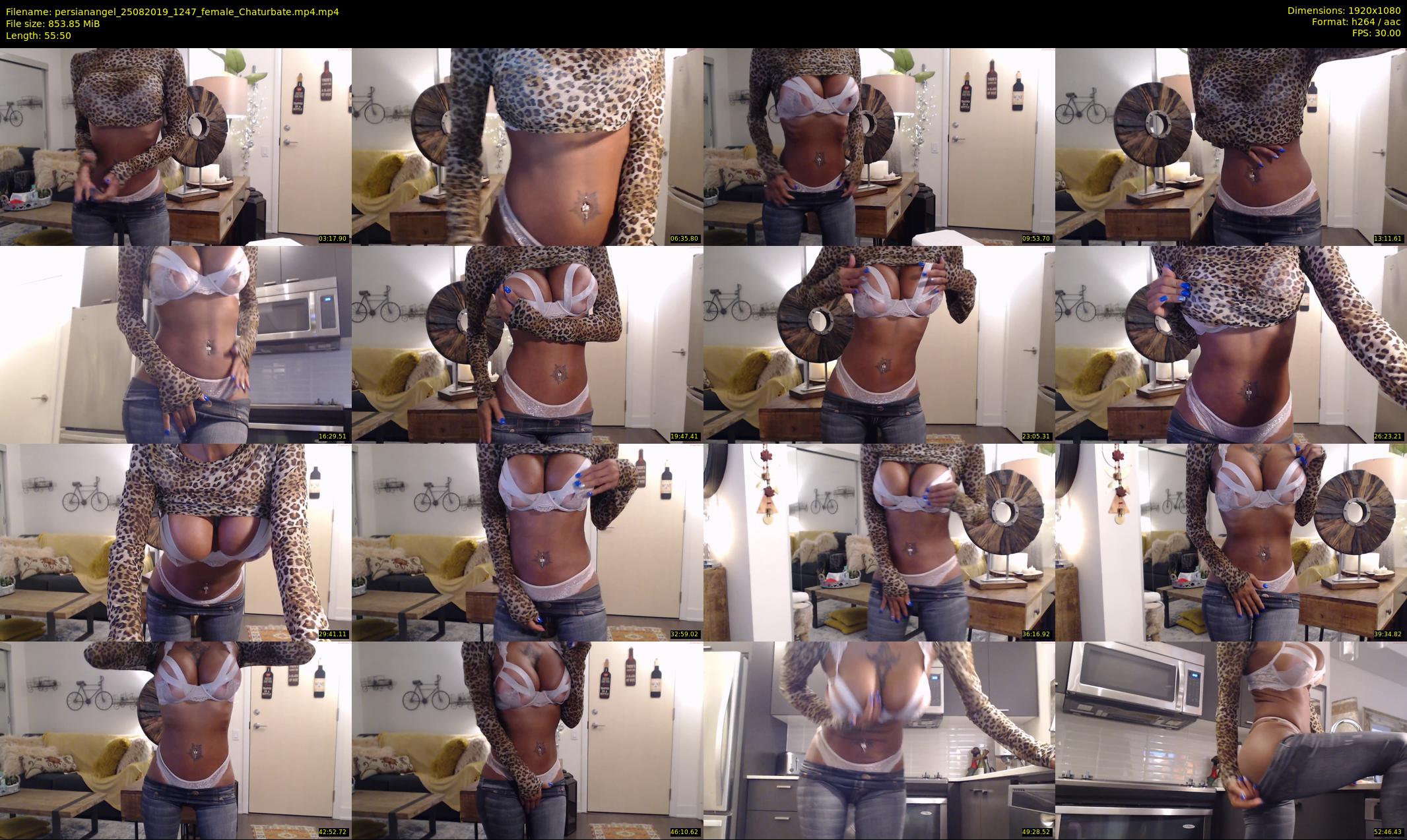 persianangel — 56 minute Chaturbate female cam show recording, 1080p, Aug 25, 2019
