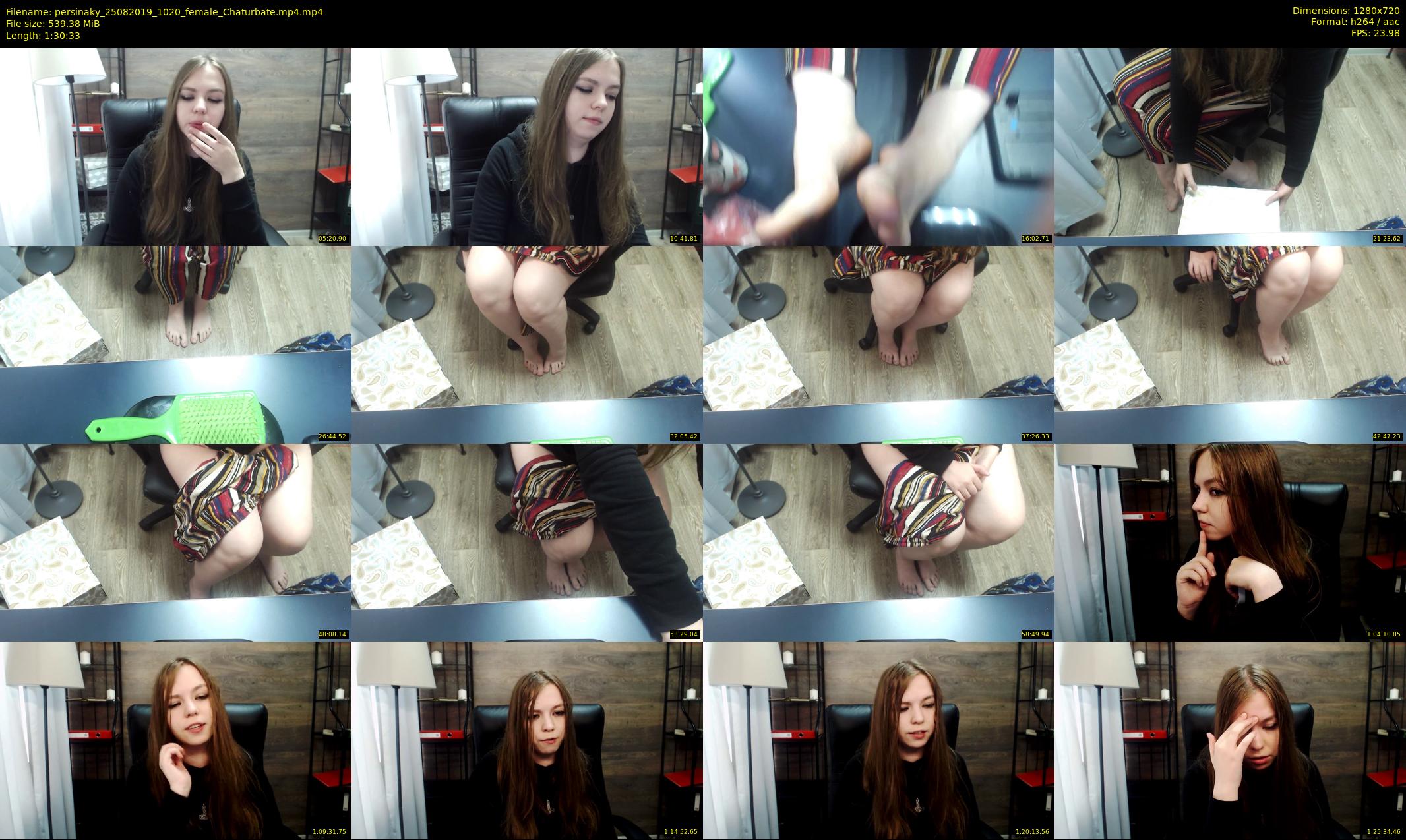 persinaky — 91 minute Chaturbate female cam show recording, 720p, Aug 25, 2019