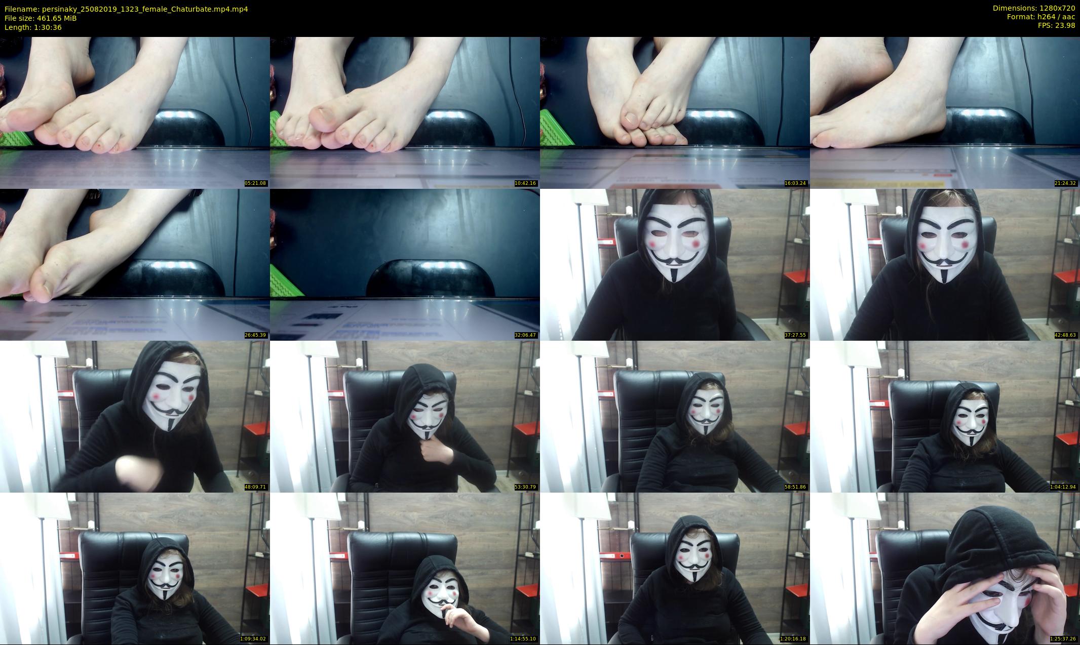 persinaky — 91 minute Chaturbate female cam show recording, 720p, Aug 25, 2019