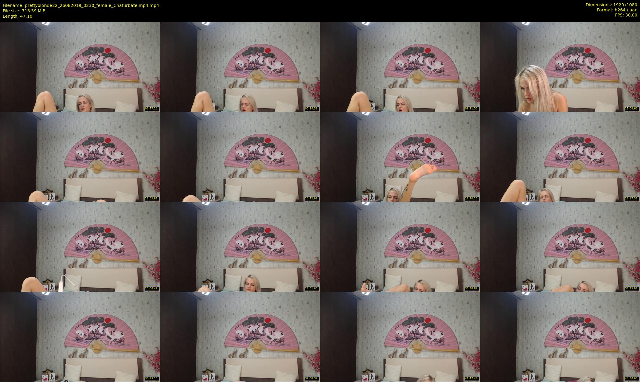 prettyblonde22 — 48 minute Chaturbate female cam show recording, 1080p, Aug 26, 2019
