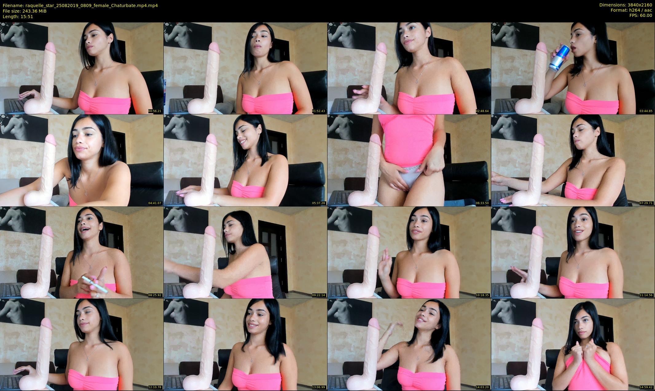 raquelle_star — 16 minute Chaturbate couple cam show recording, 4K, Aug 25, 2019