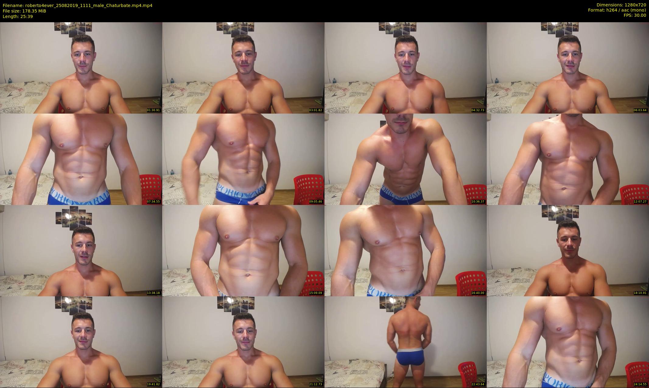 roberto4ever — 26 minute Chaturbate male cam show recording, 720p, Aug 25, 2019