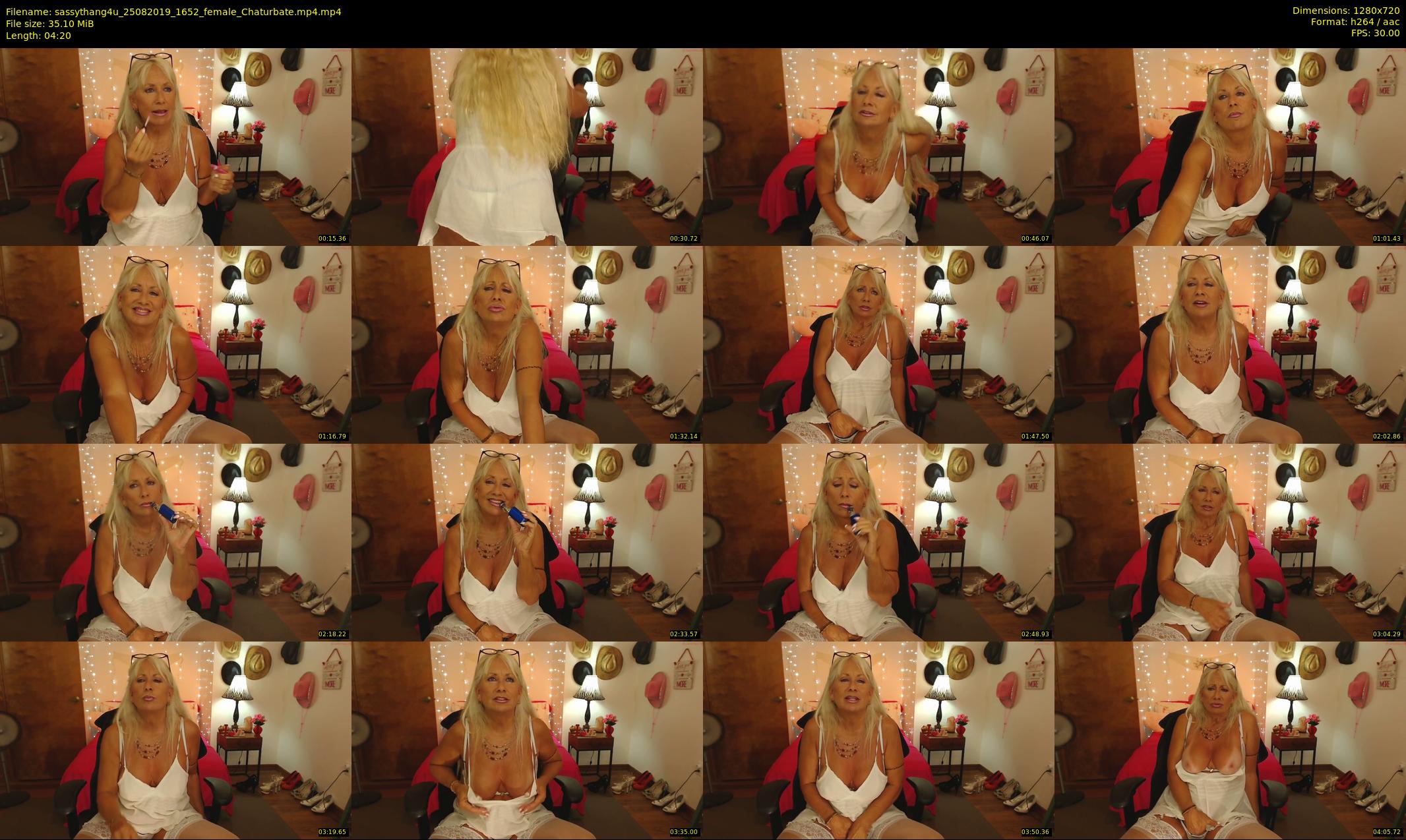 sassythang4u — 5 minute Chaturbate female cam show recording, 720p, Aug 25, 2019