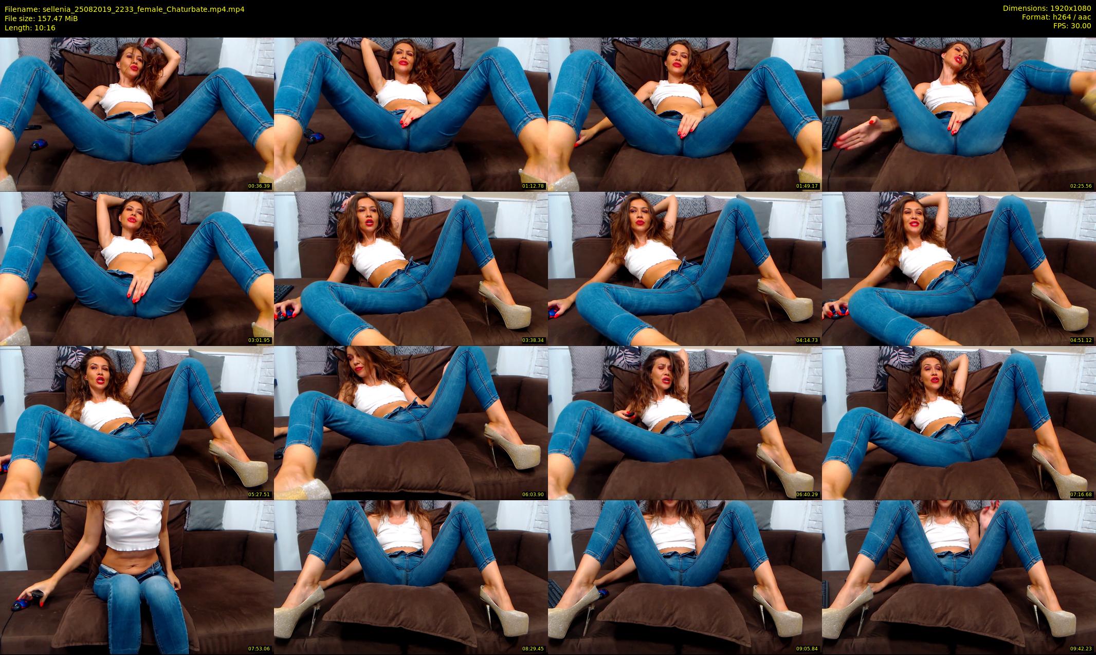 sellenia — 11 minute Chaturbate female cam show recording, 1080p, Aug 25, 2019