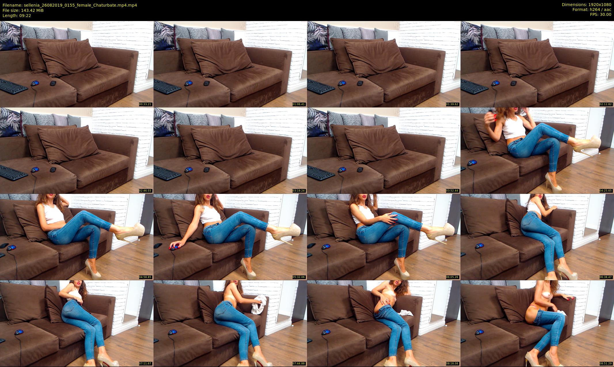 sellenia — 10 minute Chaturbate female cam show recording, 1080p, Aug 26, 2019