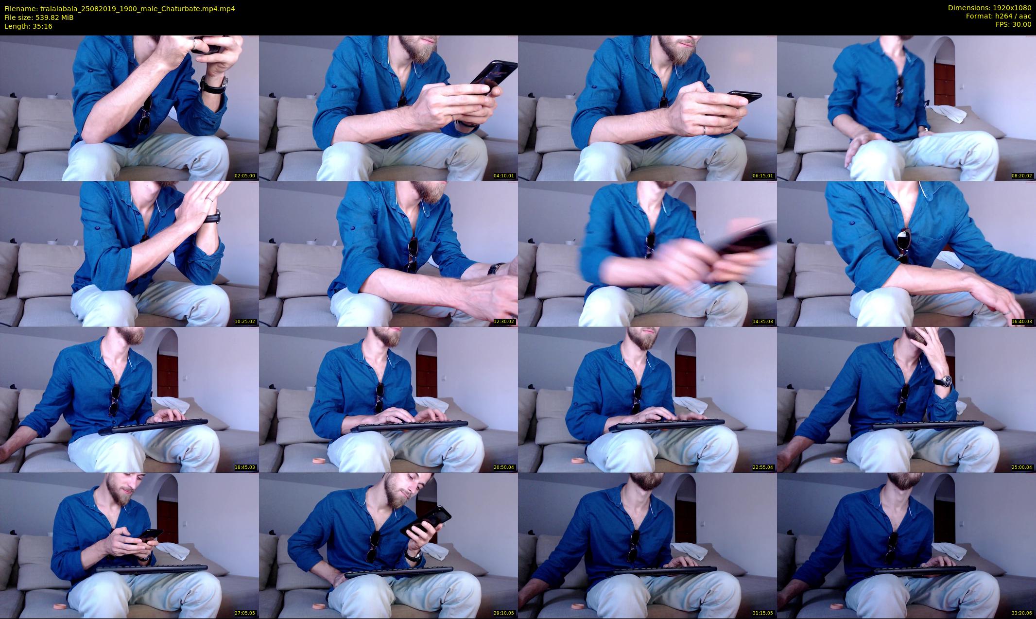 tralalabala — 36 minute Chaturbate male cam show recording, 1080p, Aug 25, 2019