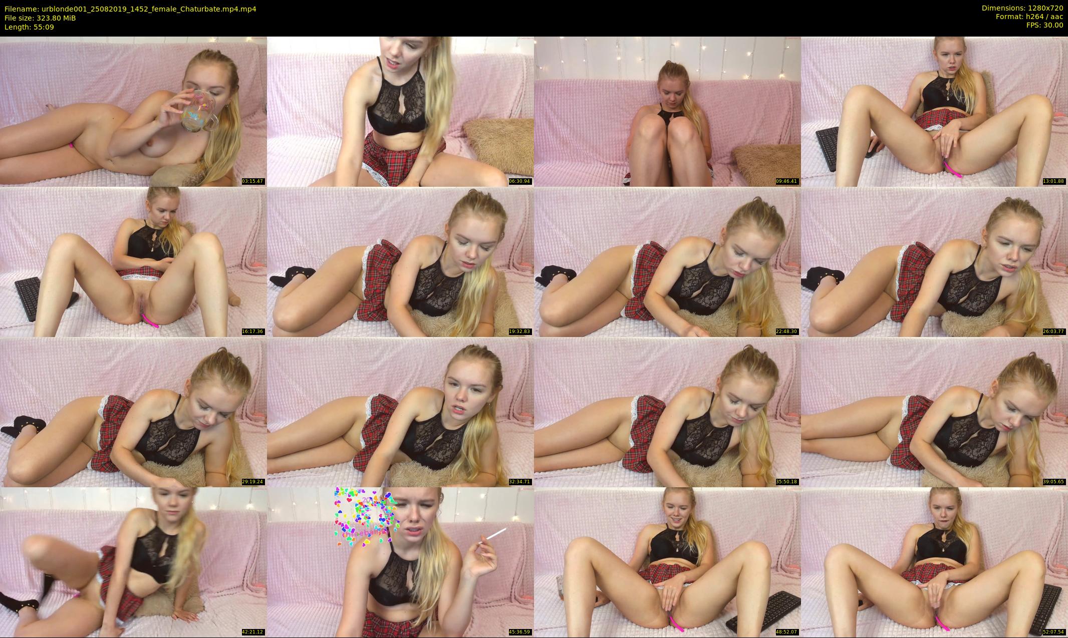 urblonde001 — 56 minute Chaturbate female cam show recording, 720p, Aug 25, 2019
