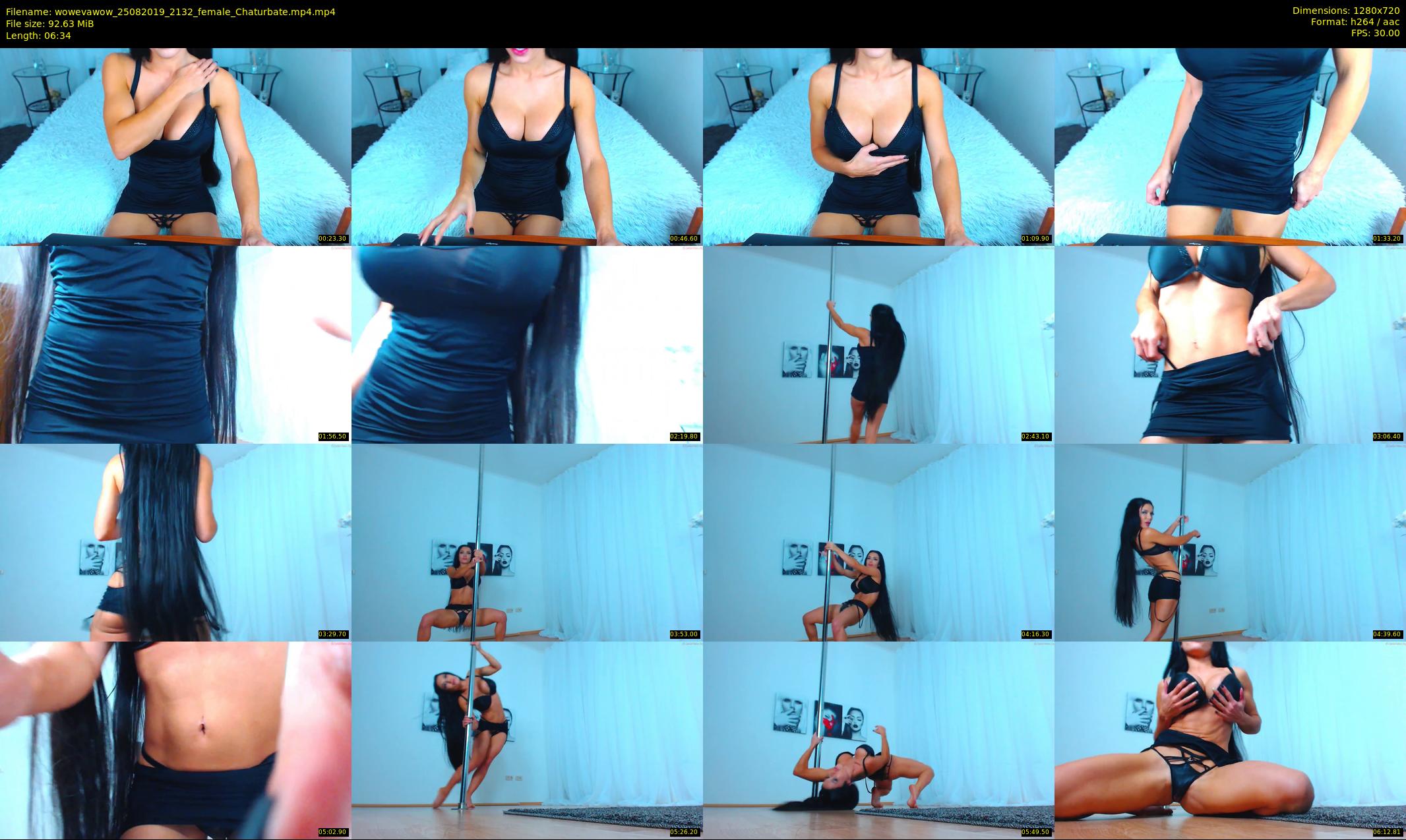 wowevawow — 7 minute Chaturbate female cam show recording, 720p, Aug 25, 2019
