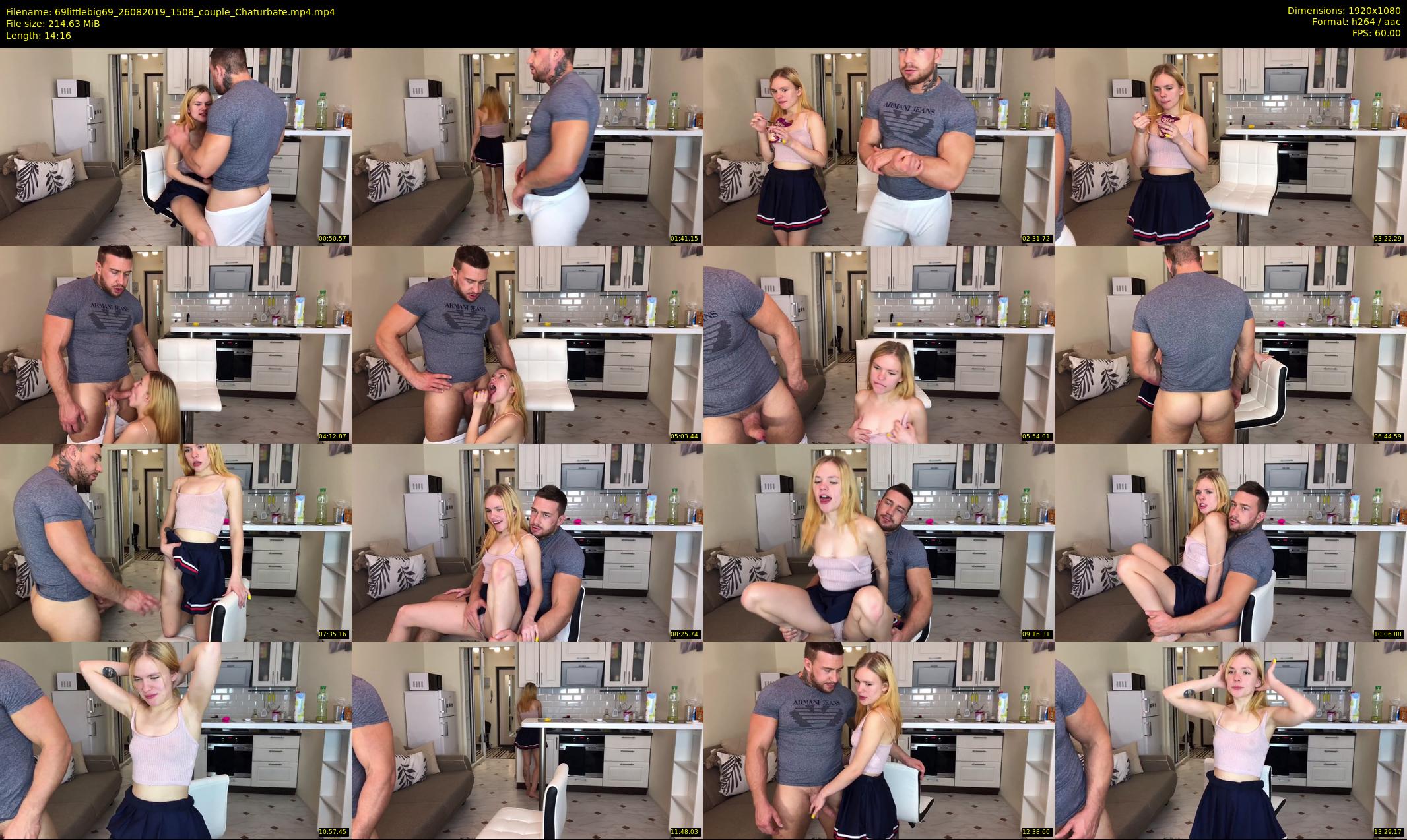 69littlebig69 — 15 minute Chaturbate couple cam show recording, 1080p, Aug 26, 2019