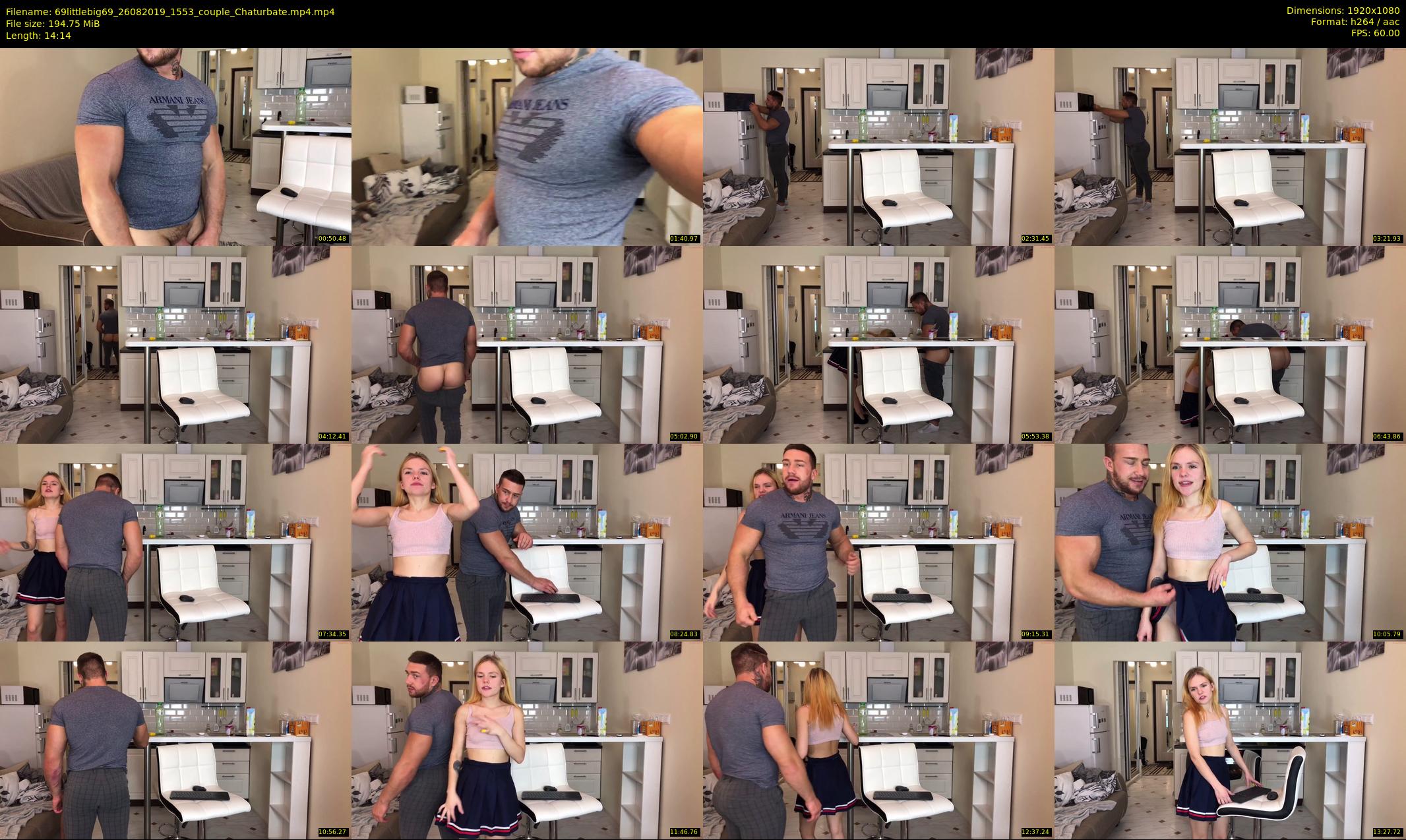 69littlebig69 — 15 minute Chaturbate couple cam show recording, 1080p, Aug 26, 2019