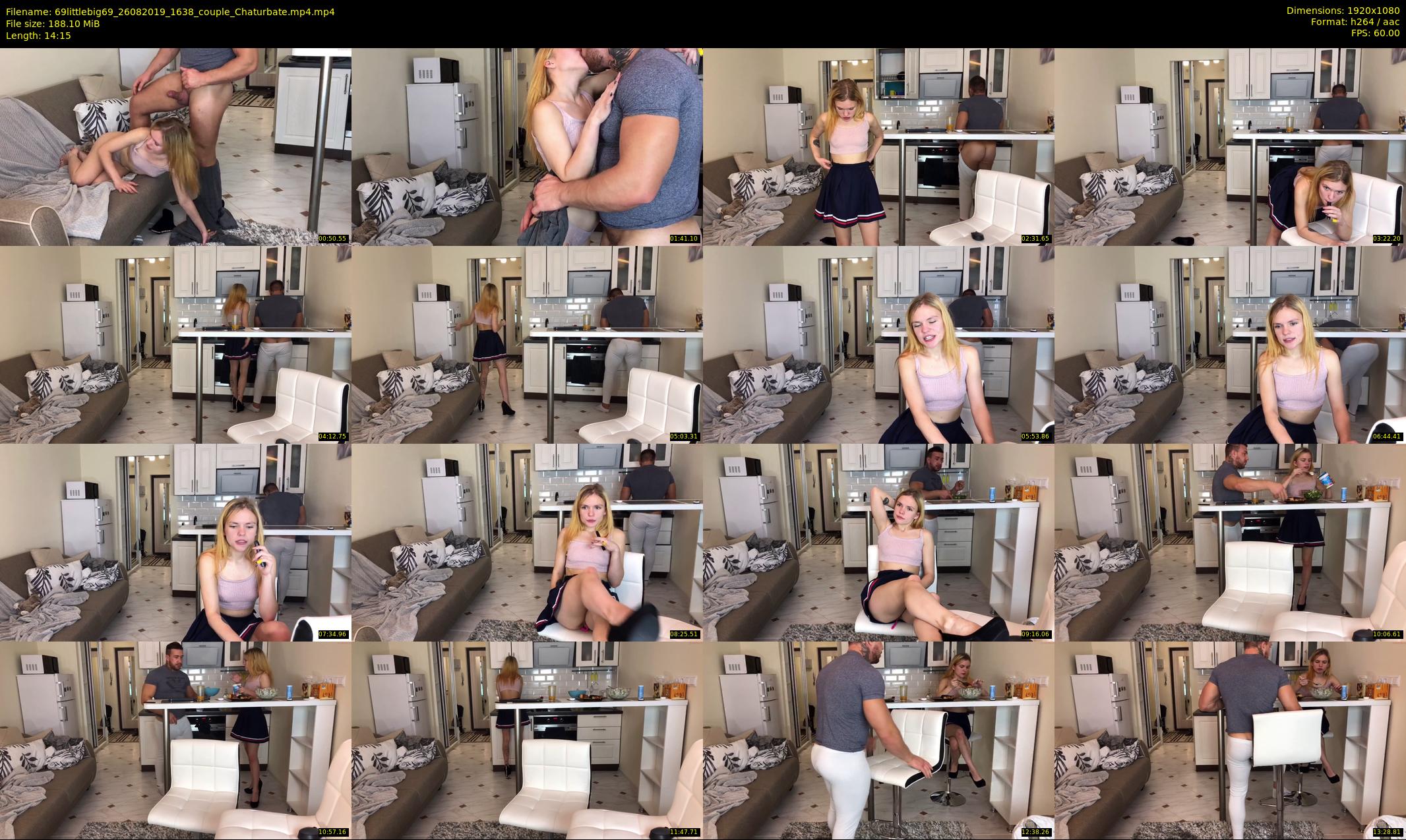 69littlebig69 — 15 minute Chaturbate couple cam show recording, 1080p, Aug 26, 2019