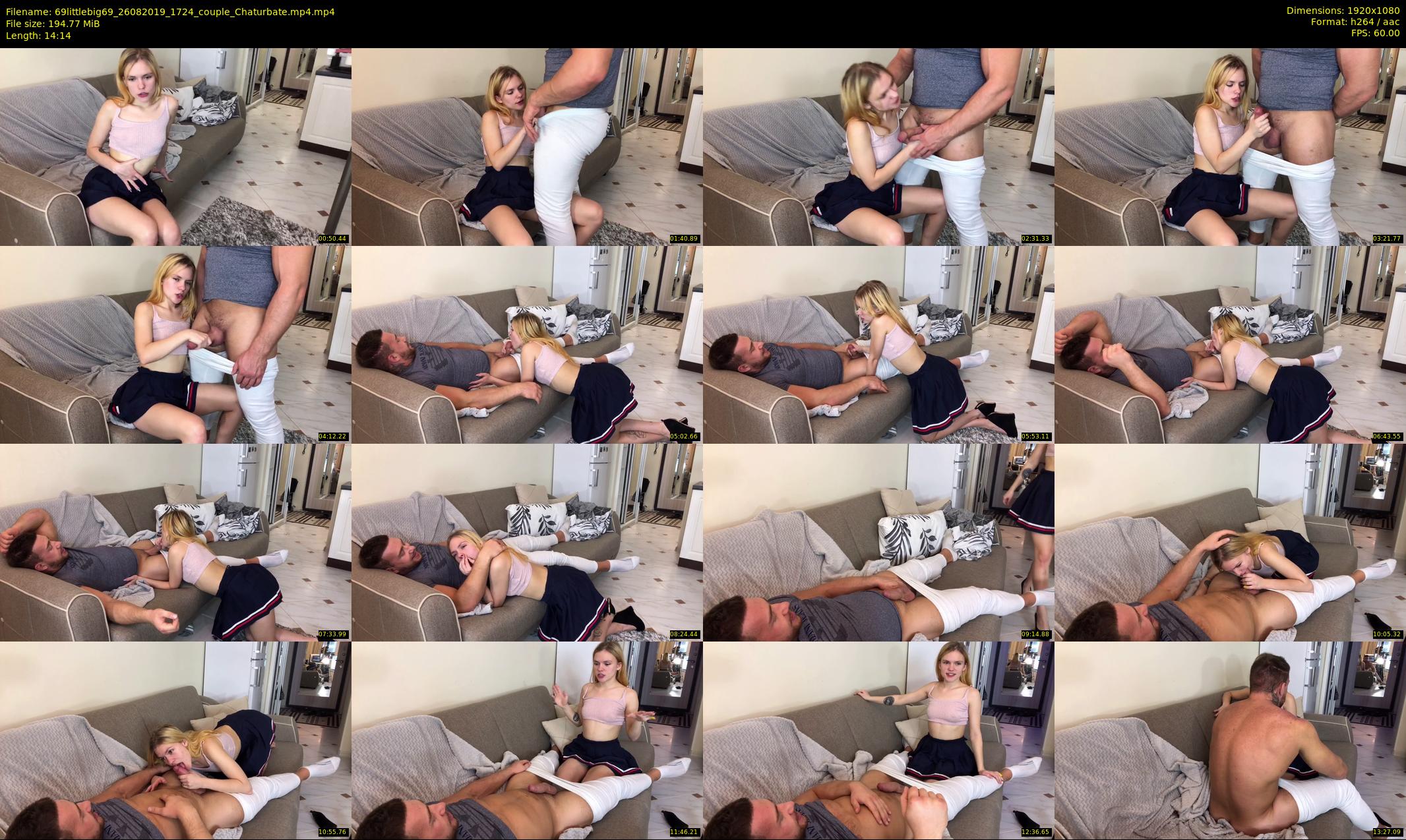 69littlebig69 — 15 minute Chaturbate couple cam show recording, 1080p, Aug 26, 2019