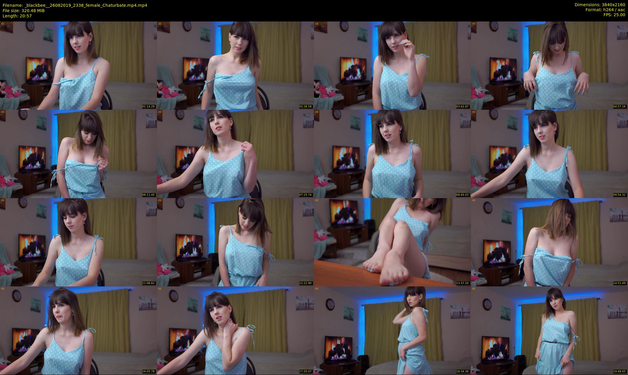 _blackbee_ — 21 minute Chaturbate female cam show recording, 4K, Aug 26, 2019