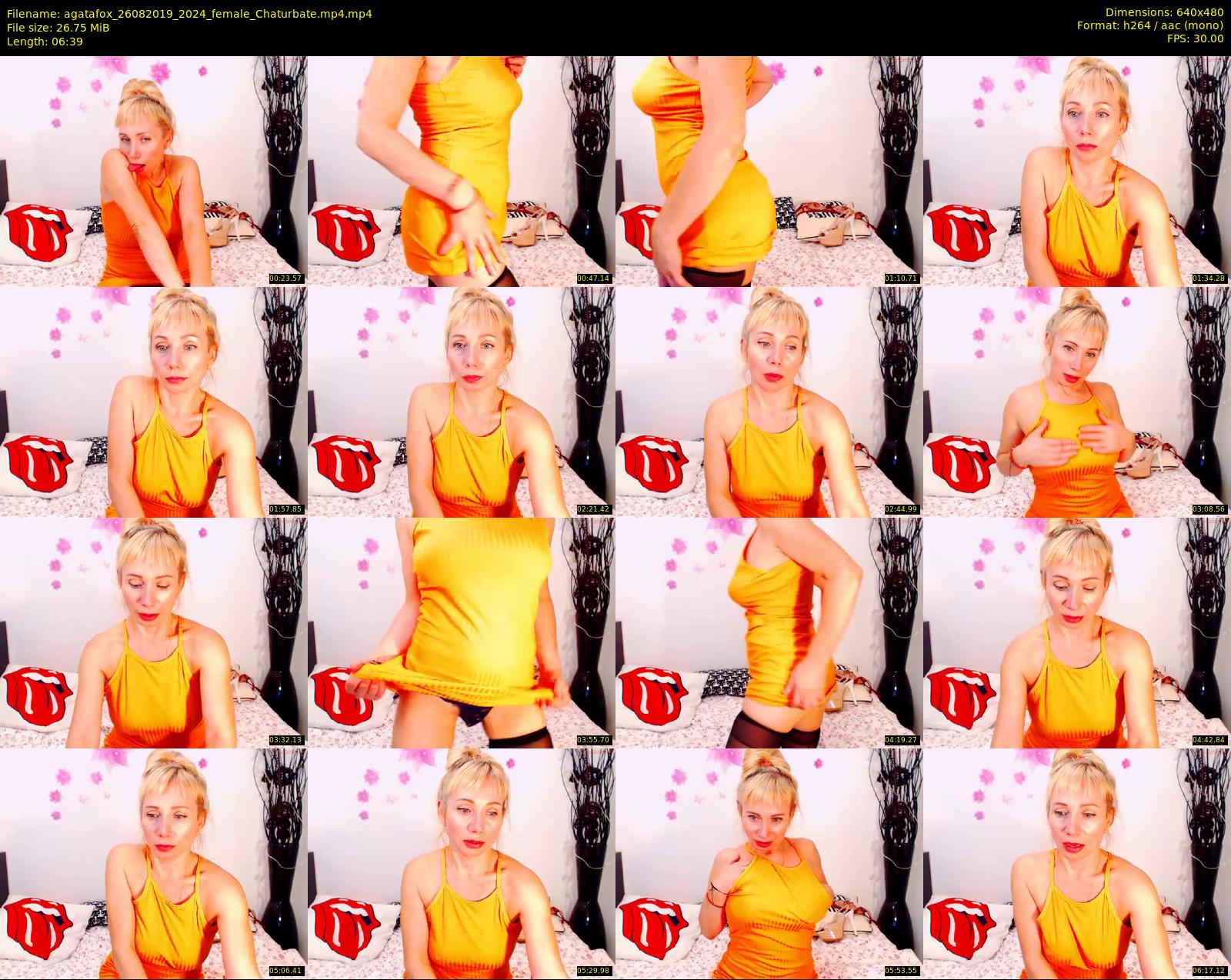 agatafox — 7 minute Chaturbate female cam show recording, 480p, Aug 26, 2019