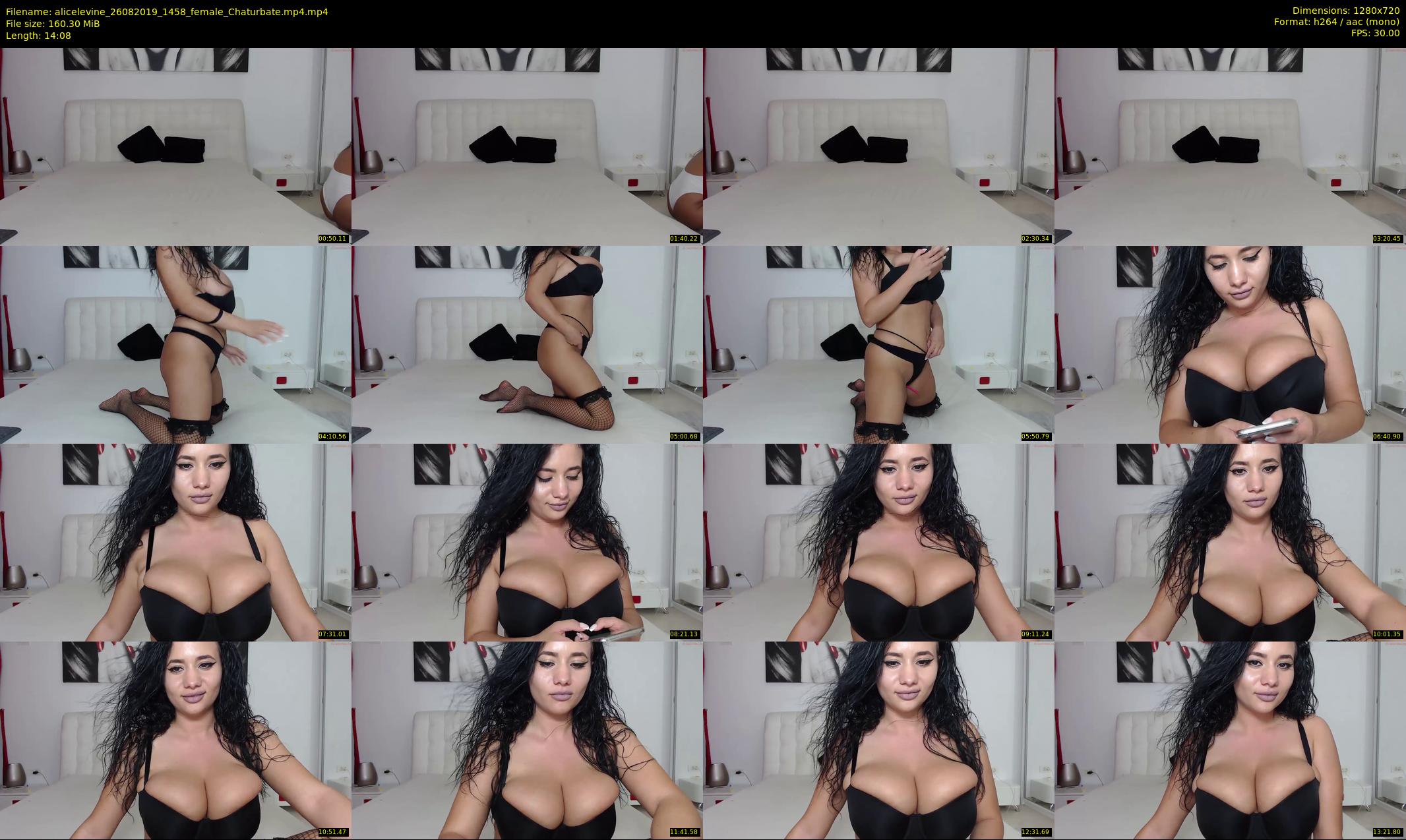 alicelevine — 15 minute Chaturbate female cam show recording, 720p, Aug 26, 2019