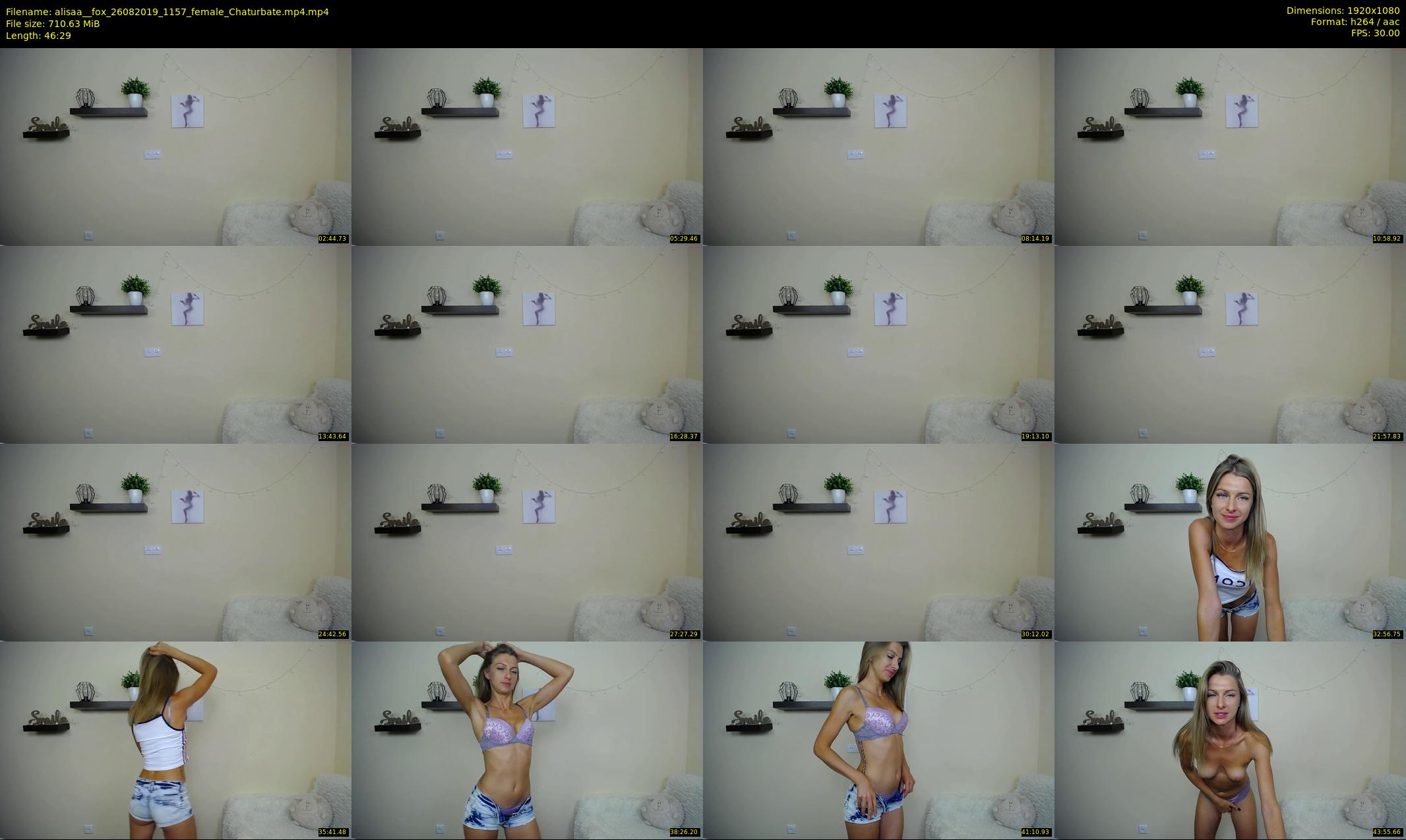 alisaa__fox — 47 minute Chaturbate female cam show recording, 1080p, Aug 26, 2019