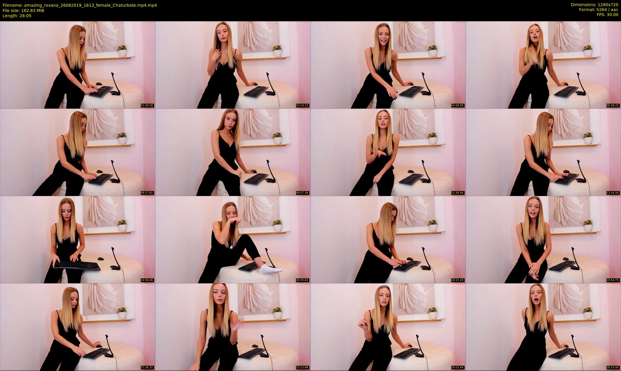 amazing_roxana — 29 minute Chaturbate female cam show recording, 720p, Aug 26, 2019