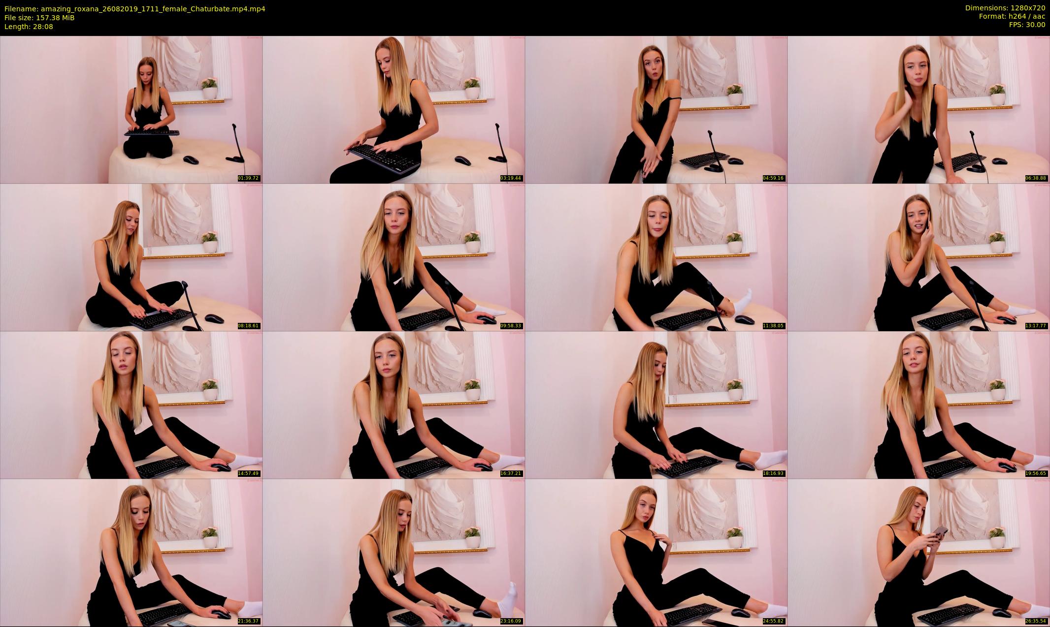 amazing_roxana — 29 minute Chaturbate female cam show recording, 720p, Aug 26, 2019