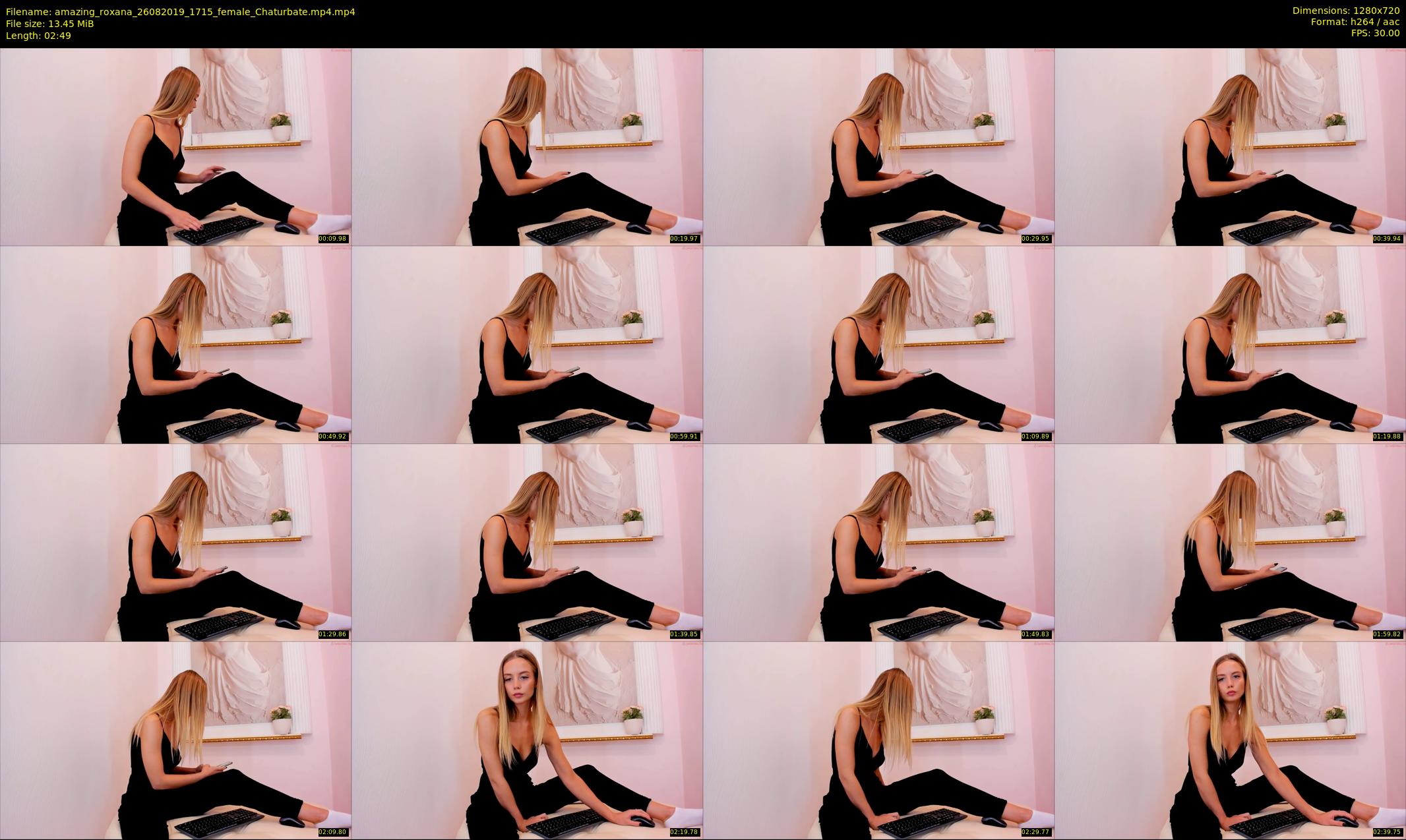amazing_roxana — 3 minute Chaturbate female cam show recording, 720p, Aug 26, 2019