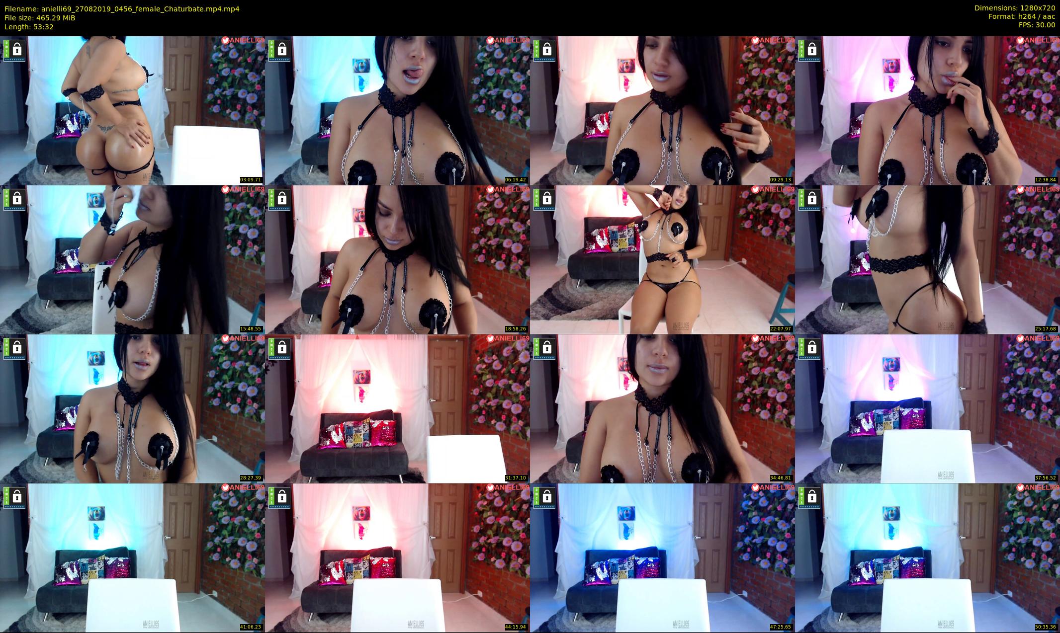 anielli69 — 54 minute Chaturbate female cam show recording, 720p, Aug 27, 2019