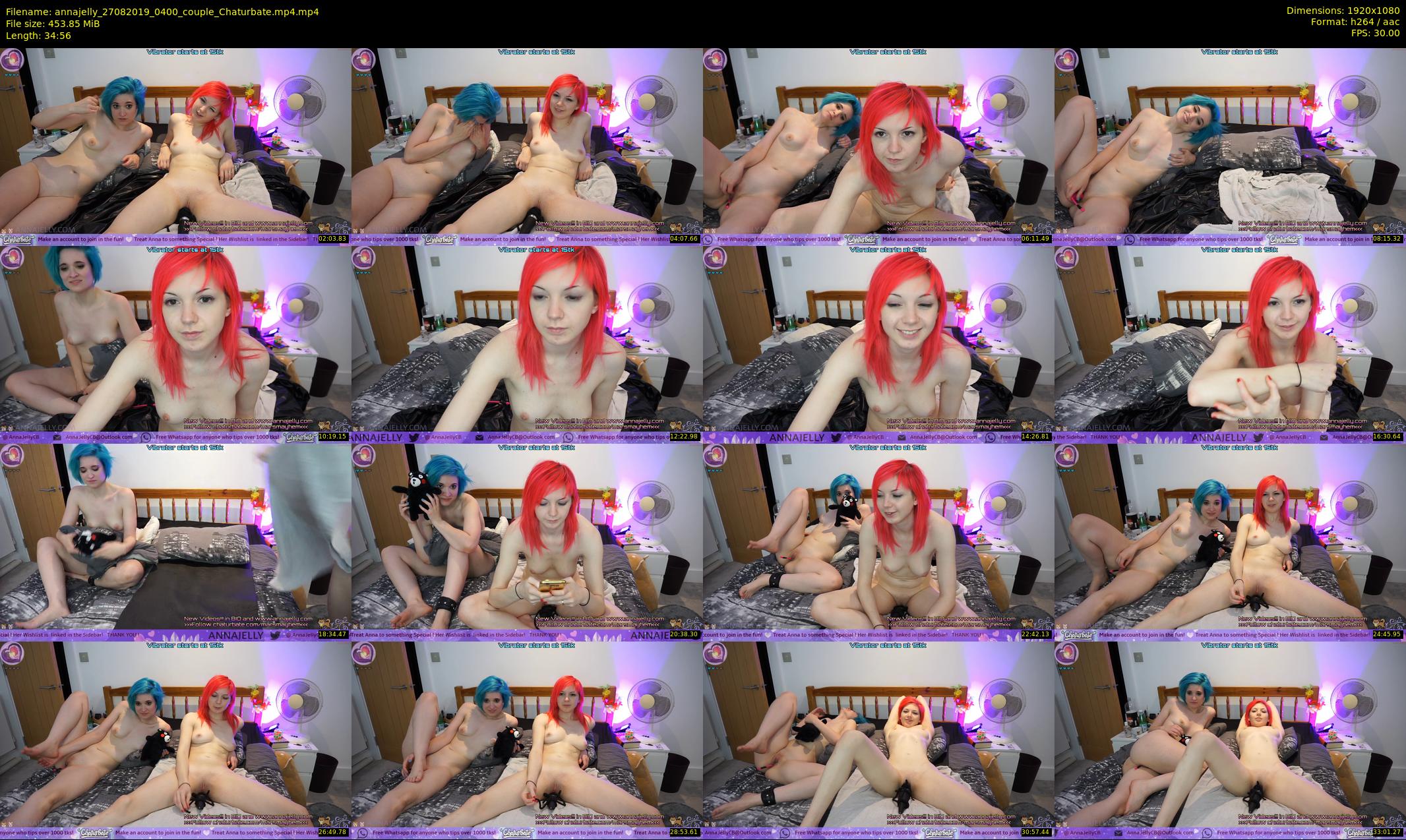 annajelly — 35 minute Chaturbate couple cam show recording, 1080p, Aug 27, 2019